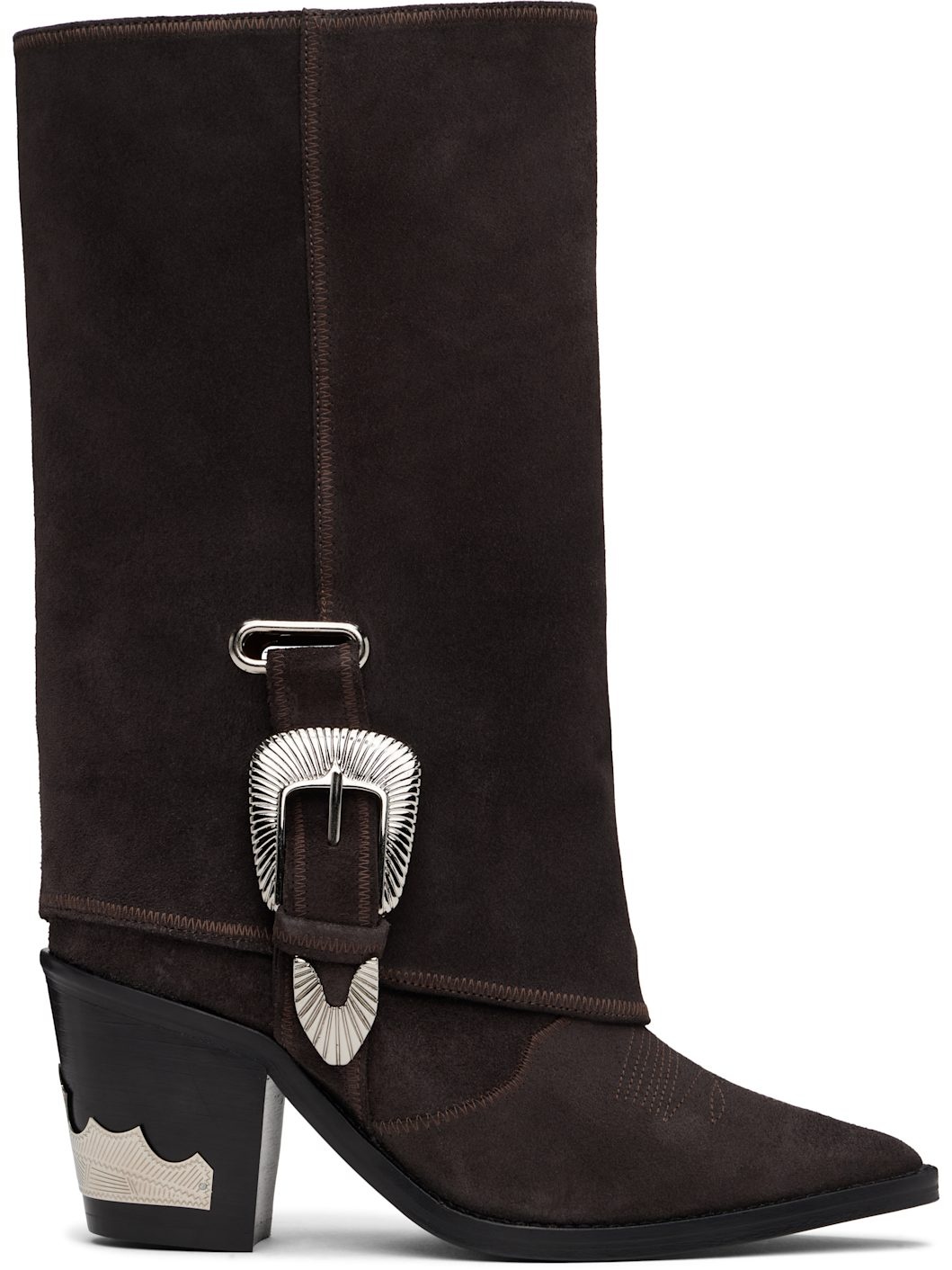 SSENSE Exclusive Brown Western Style Boots - 1