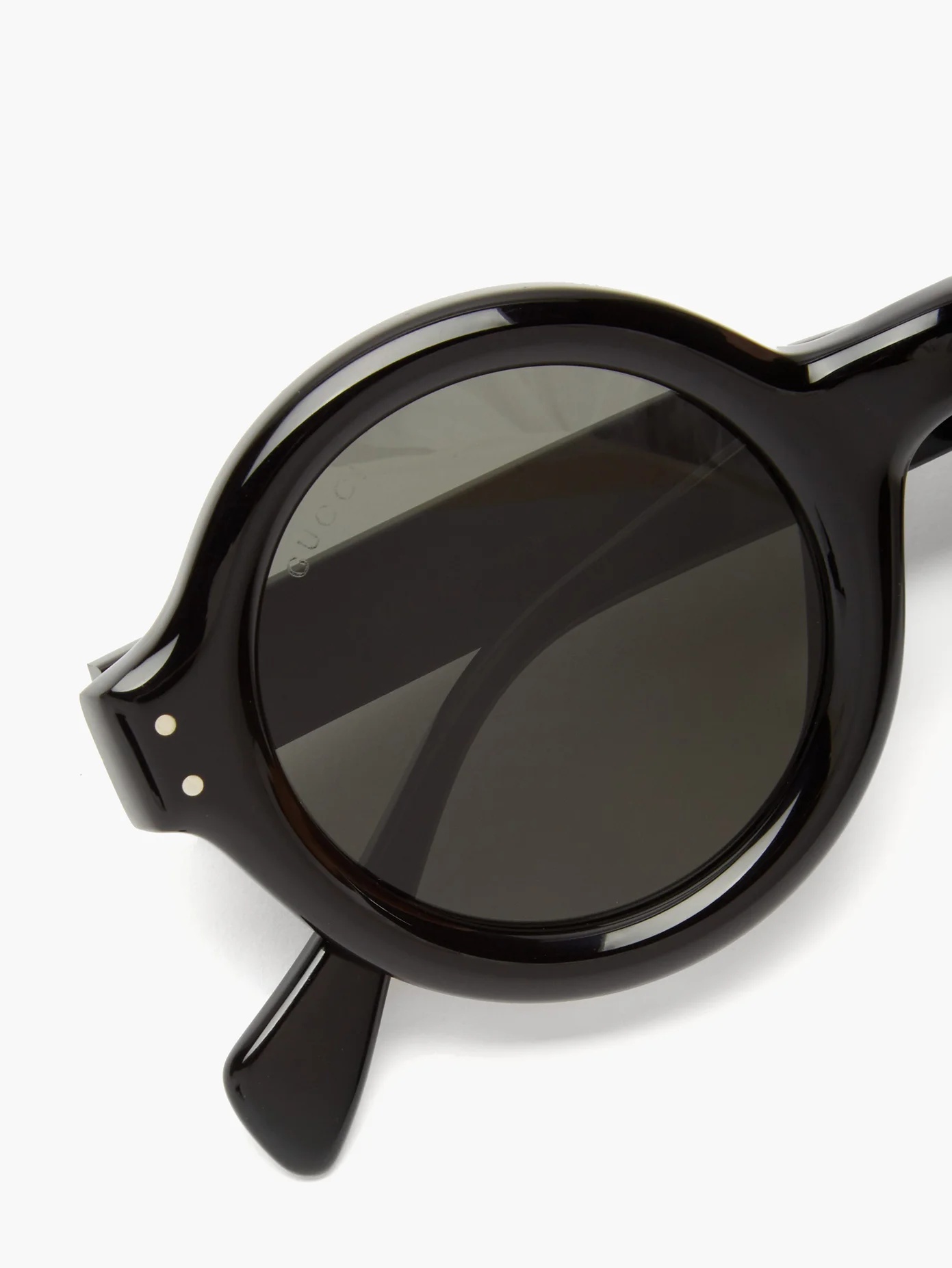 Round acetate sunglasses - 3