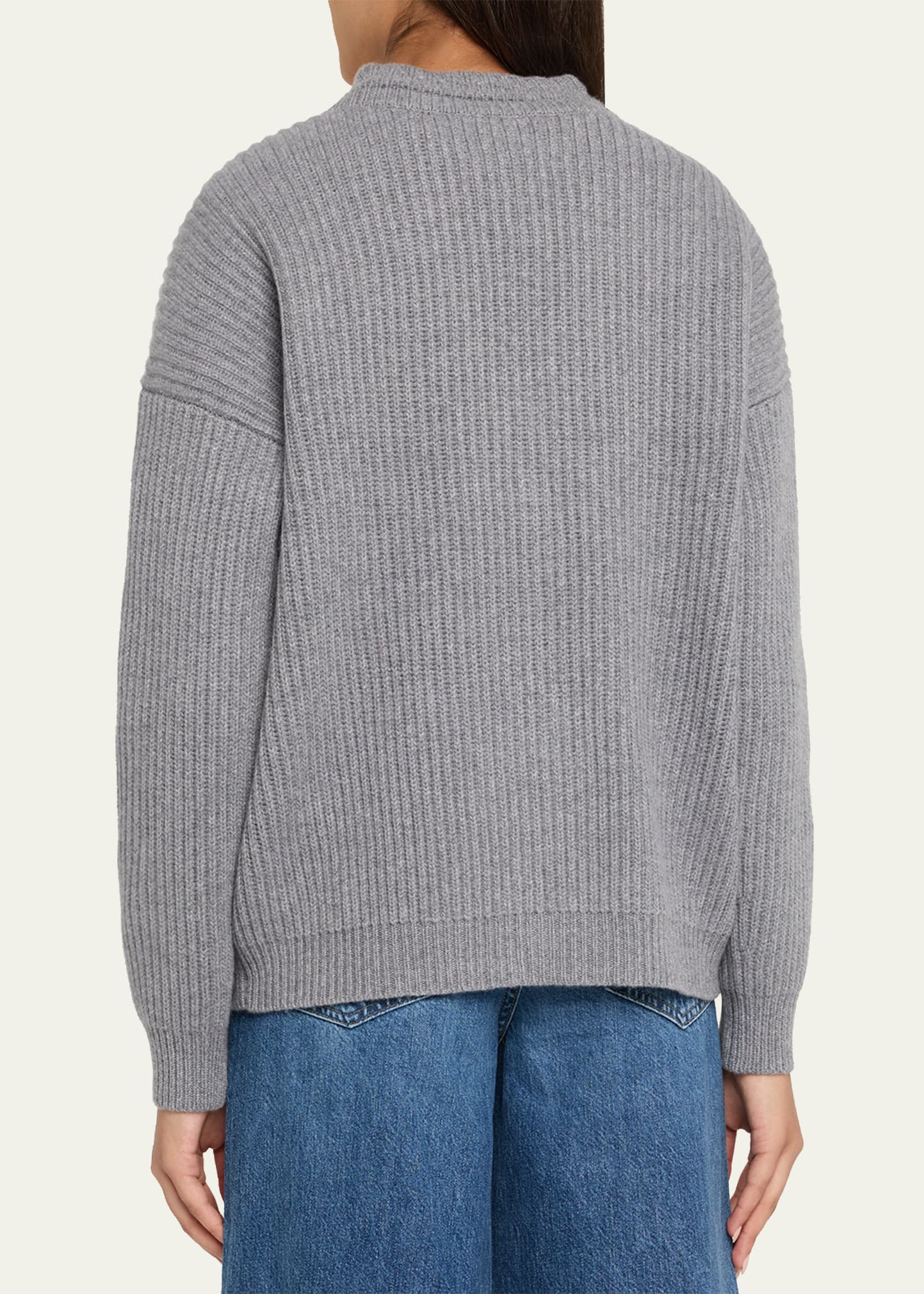 Ribbed Cashmere Cardigan - 3