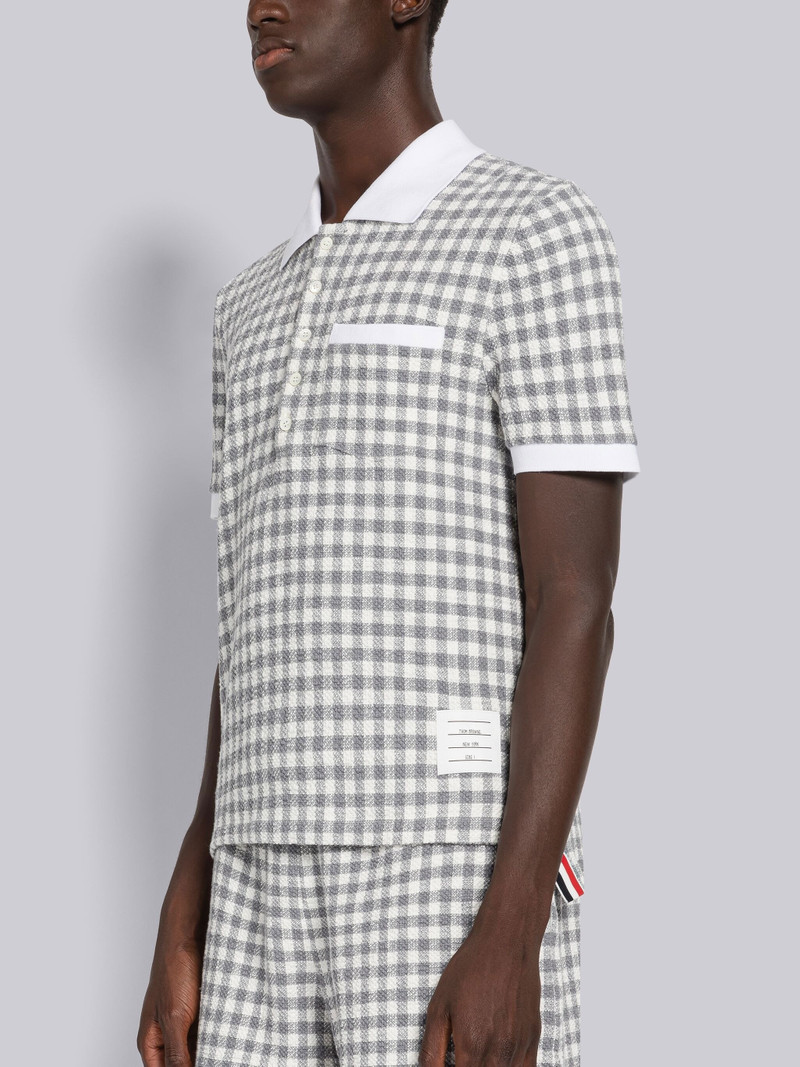 Thom Browne Gingham Short Sleeve Pocket Polo outlook