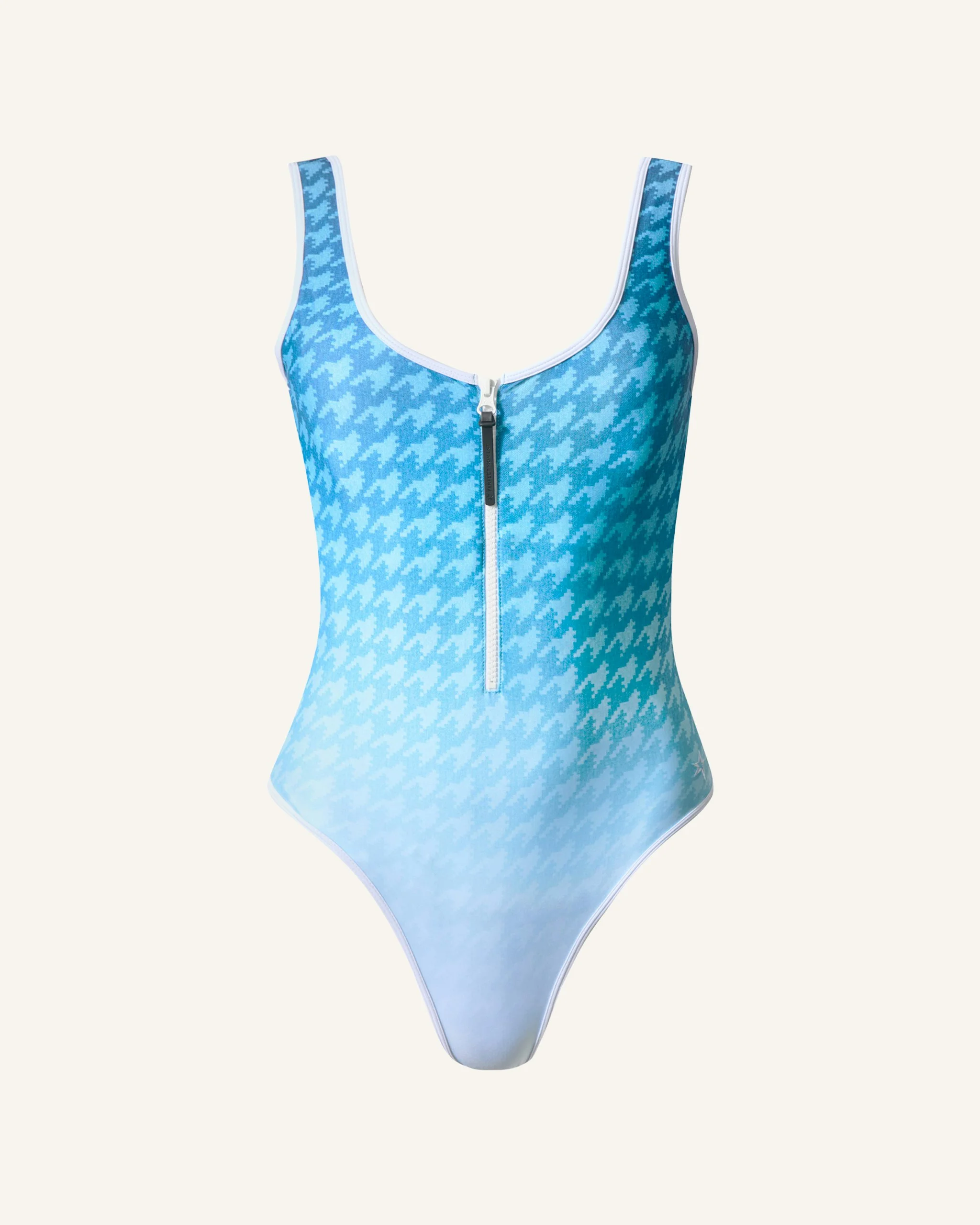 Zip Front Swimsuit - 1