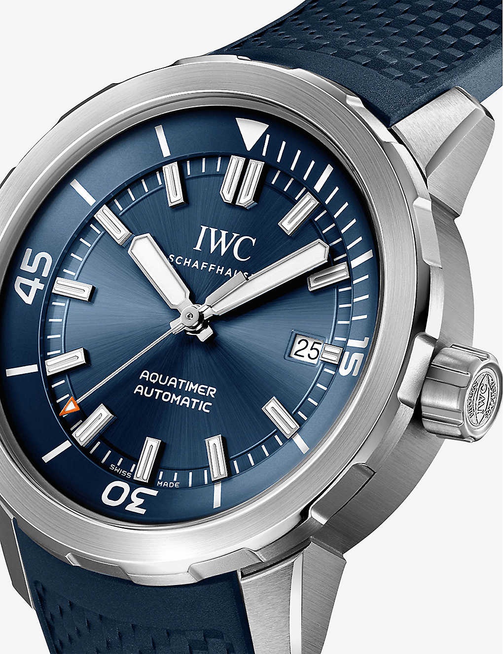 IW328801 Aquatimer stainless-steel and rubber automatic watch - 5