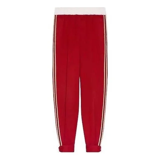 Gucci Military Cotton Drill Pant With Buckles 'Red' 653392-ZAGP0-6429 - 1