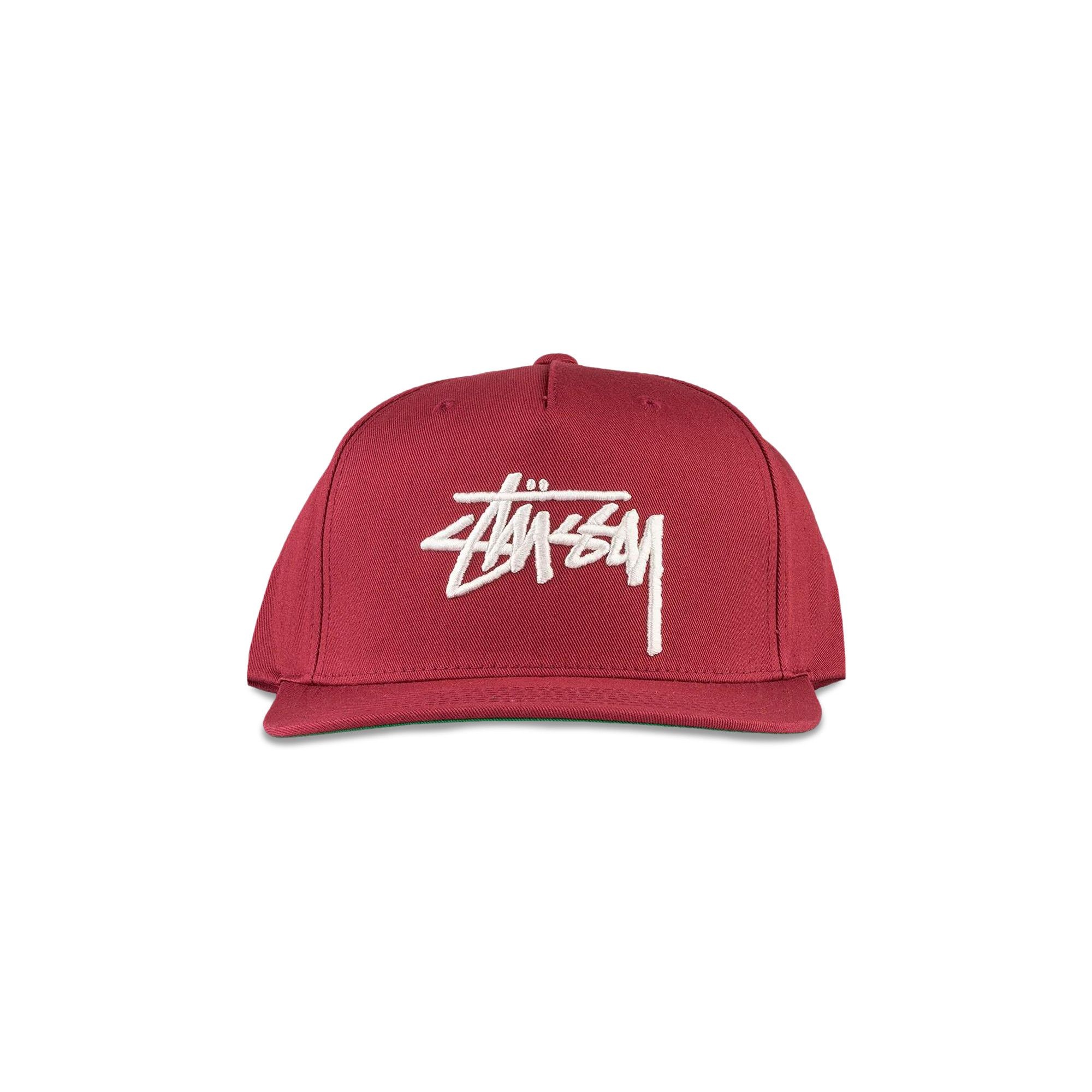 Stussy Big Stock Point Crown Cap 'Berry' - 1