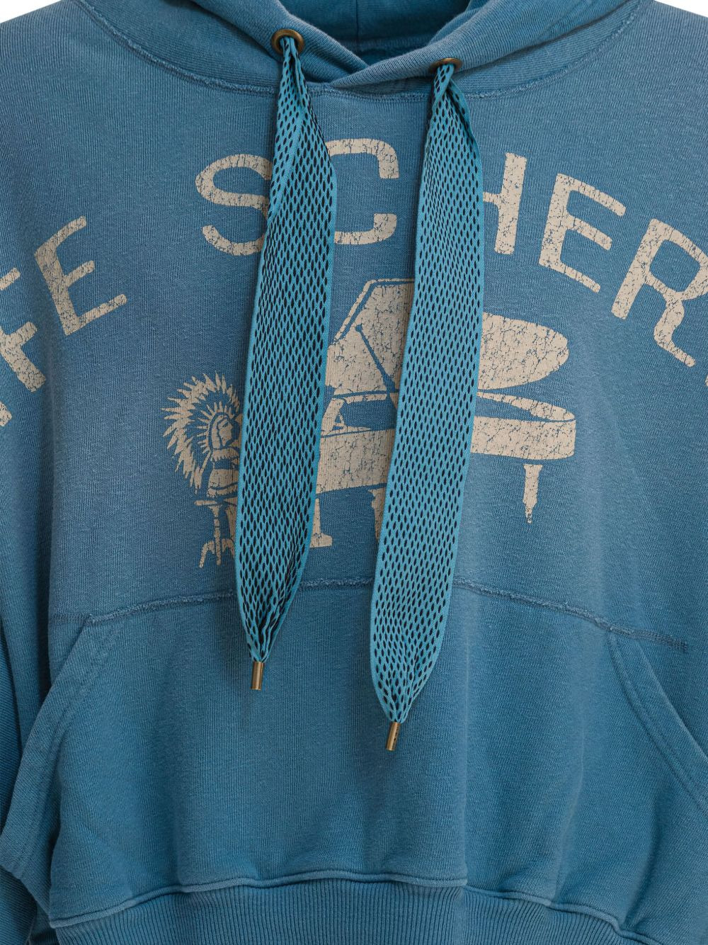 graphic-print drawstring hoodie - 5