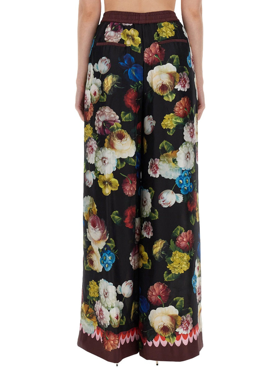 Dolce & Gabbana Women Pants With Floral Print - 3