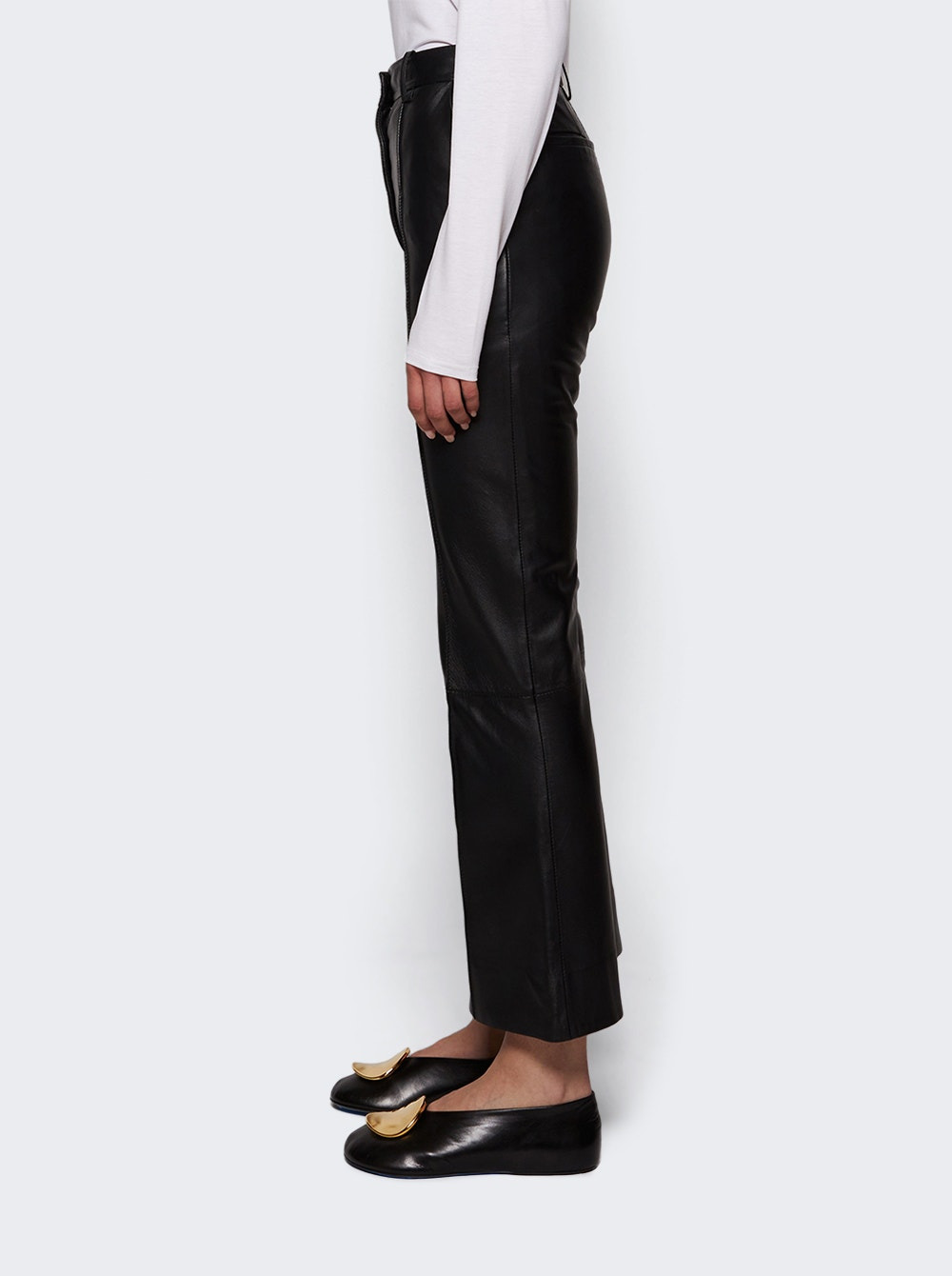 Cropped Kick Trouser Black - 4
