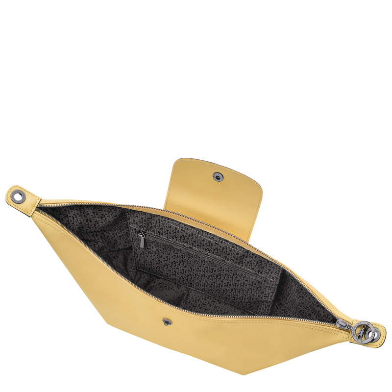 Le Pliage Xtra S Hobo bag Wheat - Leather 5