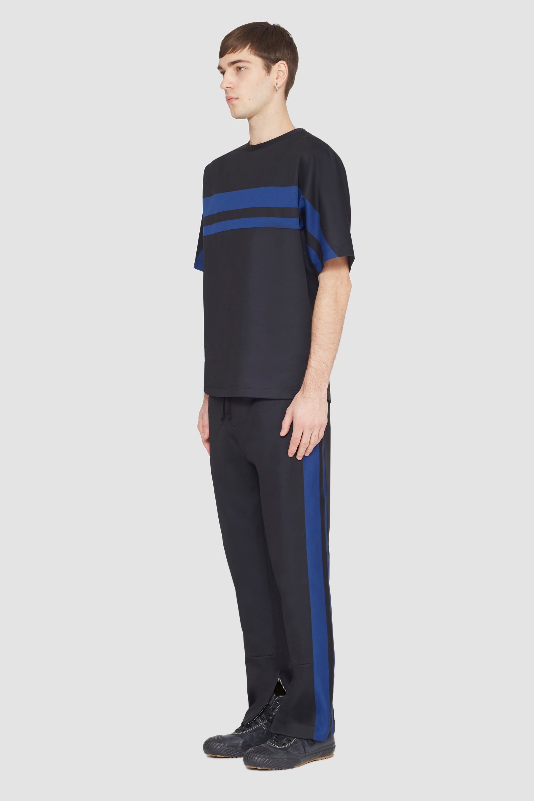 Short Sleeve Stripe Ponte T-Shirt - 3