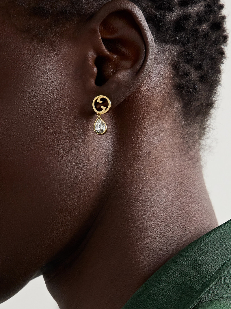 GUCCI Blondie Gold-tone, Faux Pearl And Crystal Earrings outlook