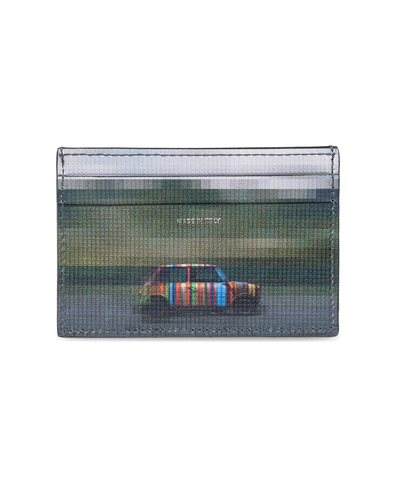 Paul Smith Leather Card Holder With Print - 2