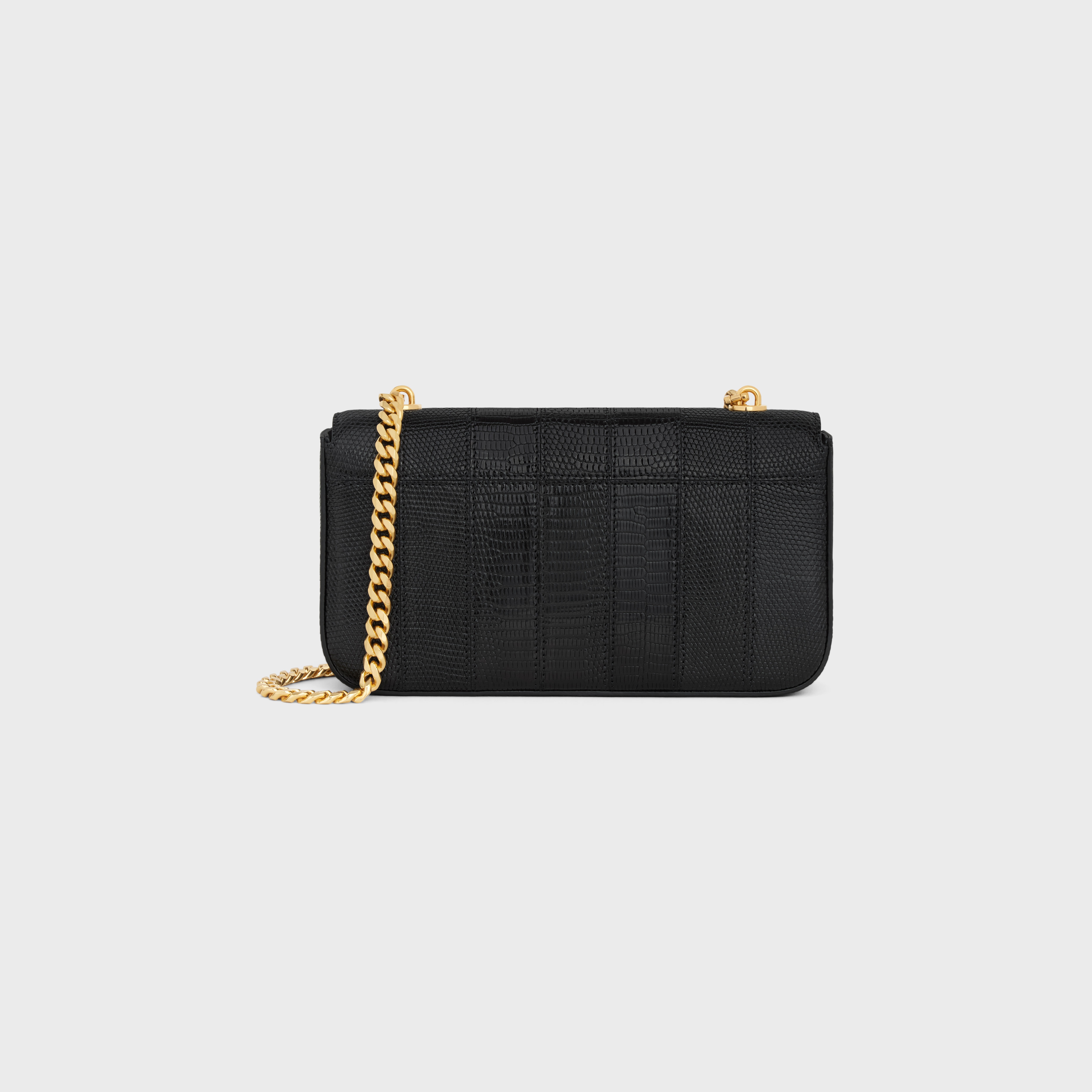 CHAIN SHOULDER BAG CLAUDE in LIZARD PATCHWORK - 3