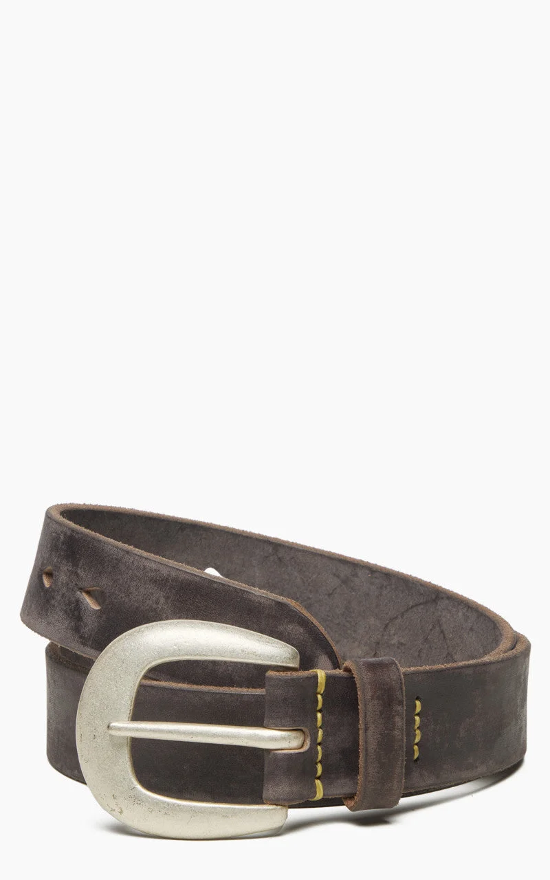 6210 WILD LEATHER BELT BLACK - 1