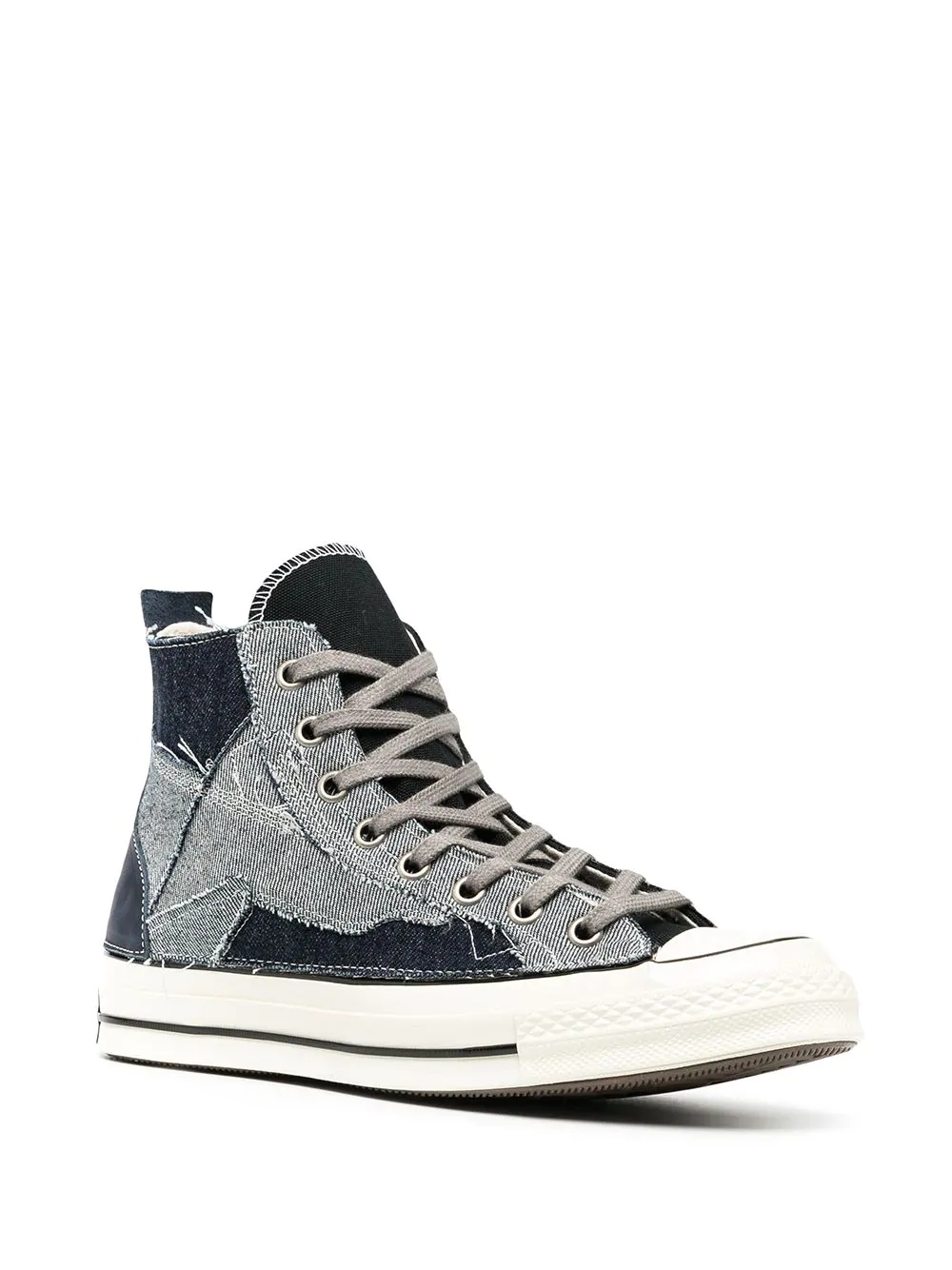 Chuck 70 Hi denim patchwork sneakers - 2