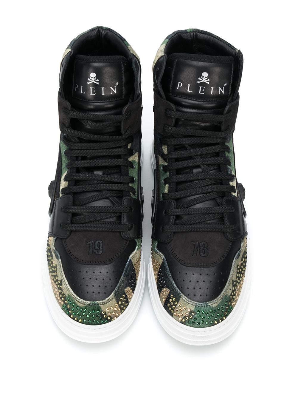 camouflage-print high-top sneakers - 4