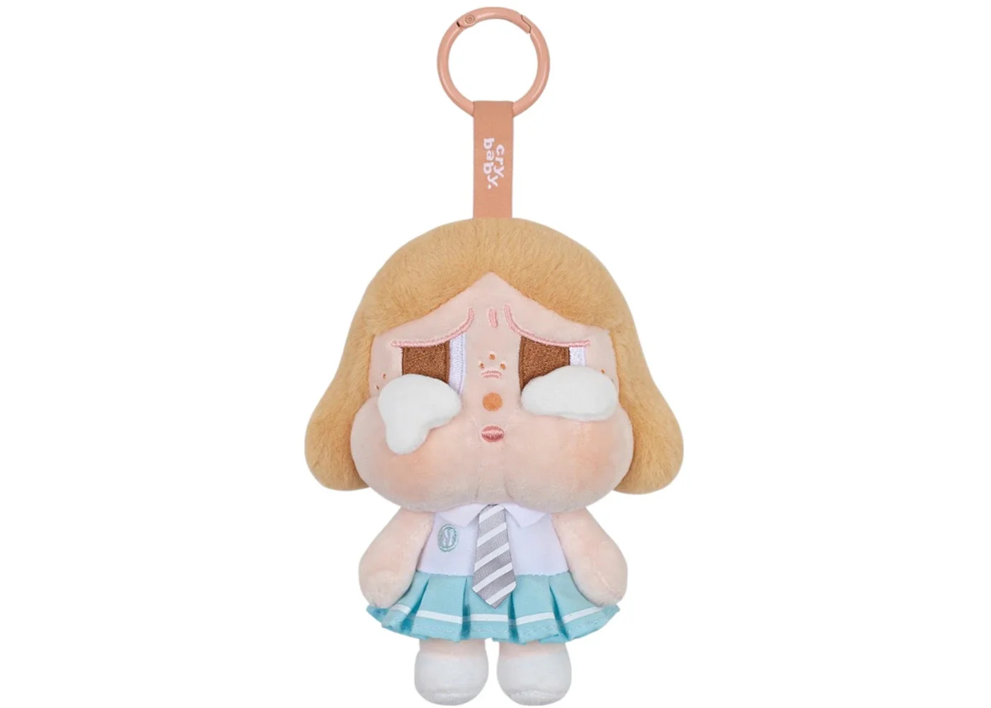 Pop Mart CRYBABY Sunset Concert Series Beige Blue Plush Pendant - 1