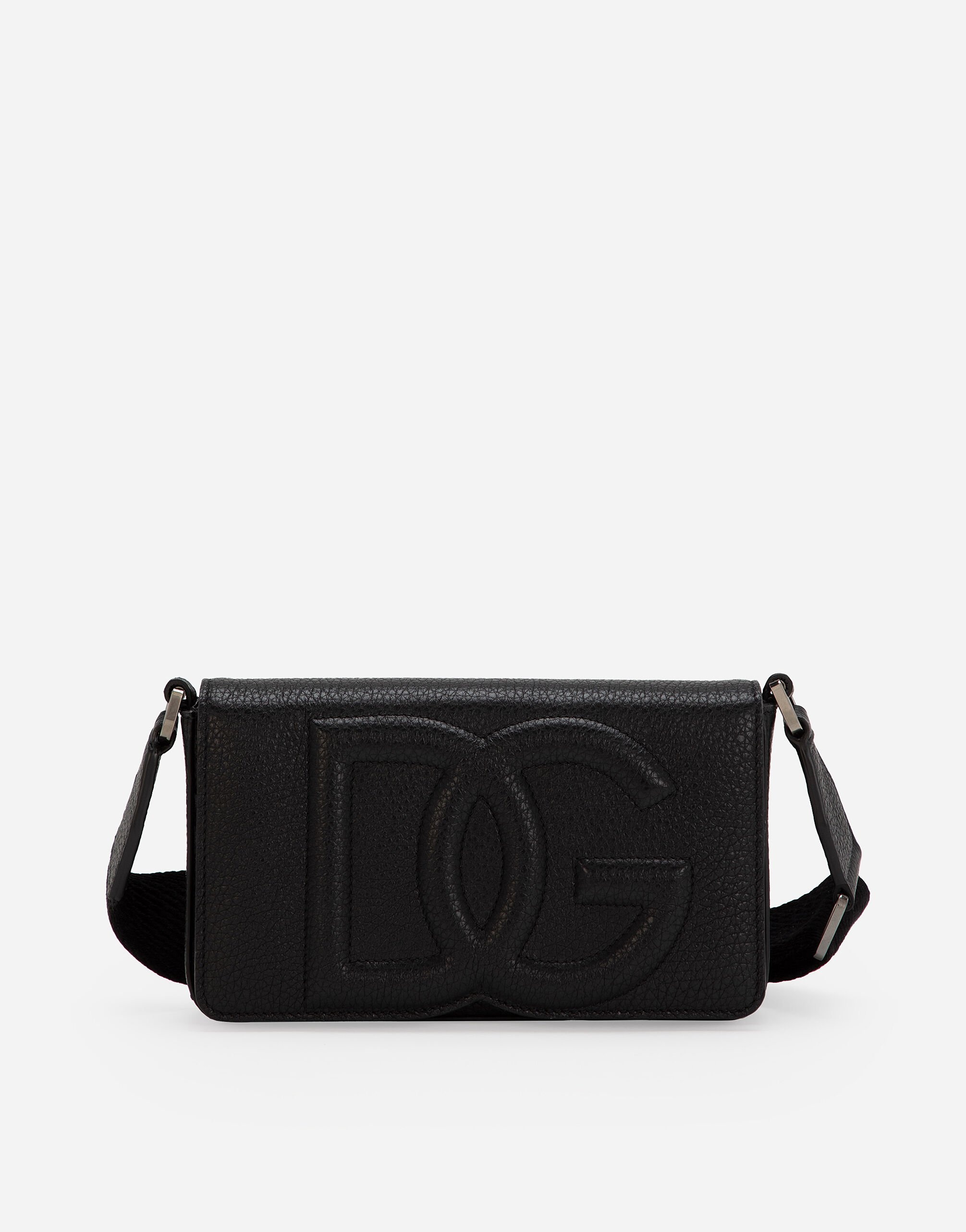 Dolce & Gabbana MINI LEATHER CROSSBODY BAG WITH SHOULDER
