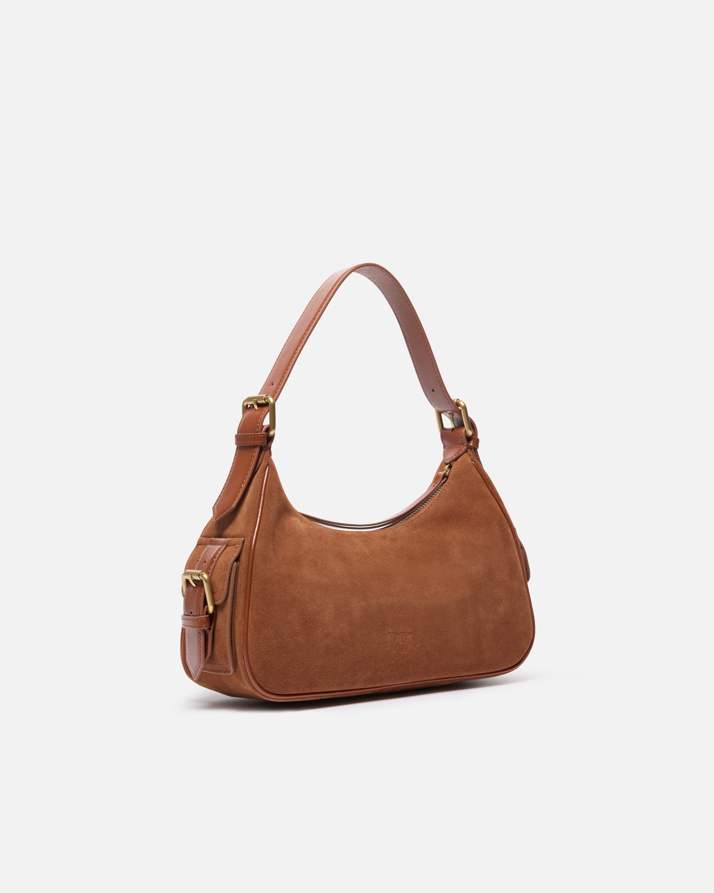 SUEDE CARGO SHOULDER BAG WITH POCKETS - 2