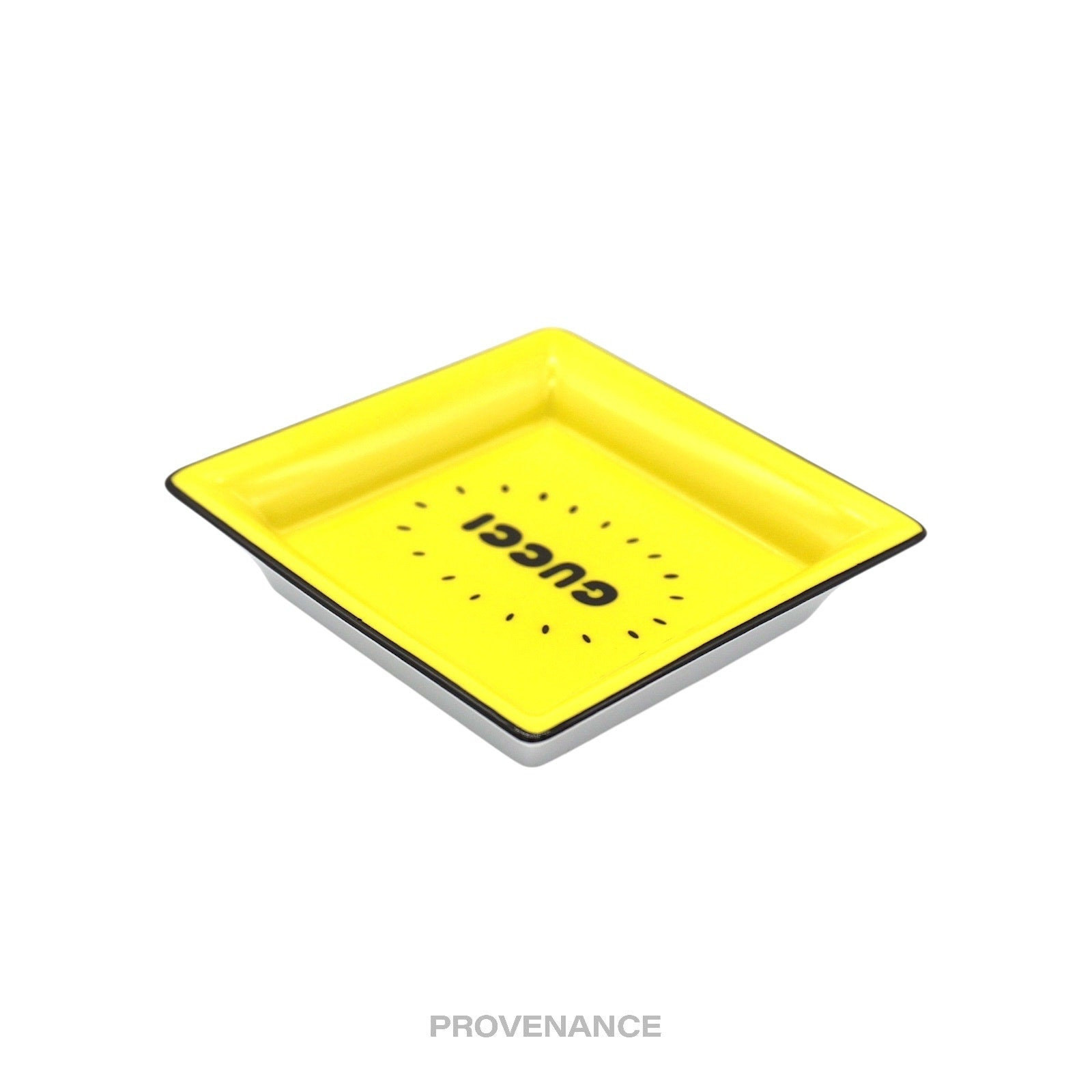 Gucci x Disney Logo Valet Ash Trinket Tray - Yellow/Black - 5
