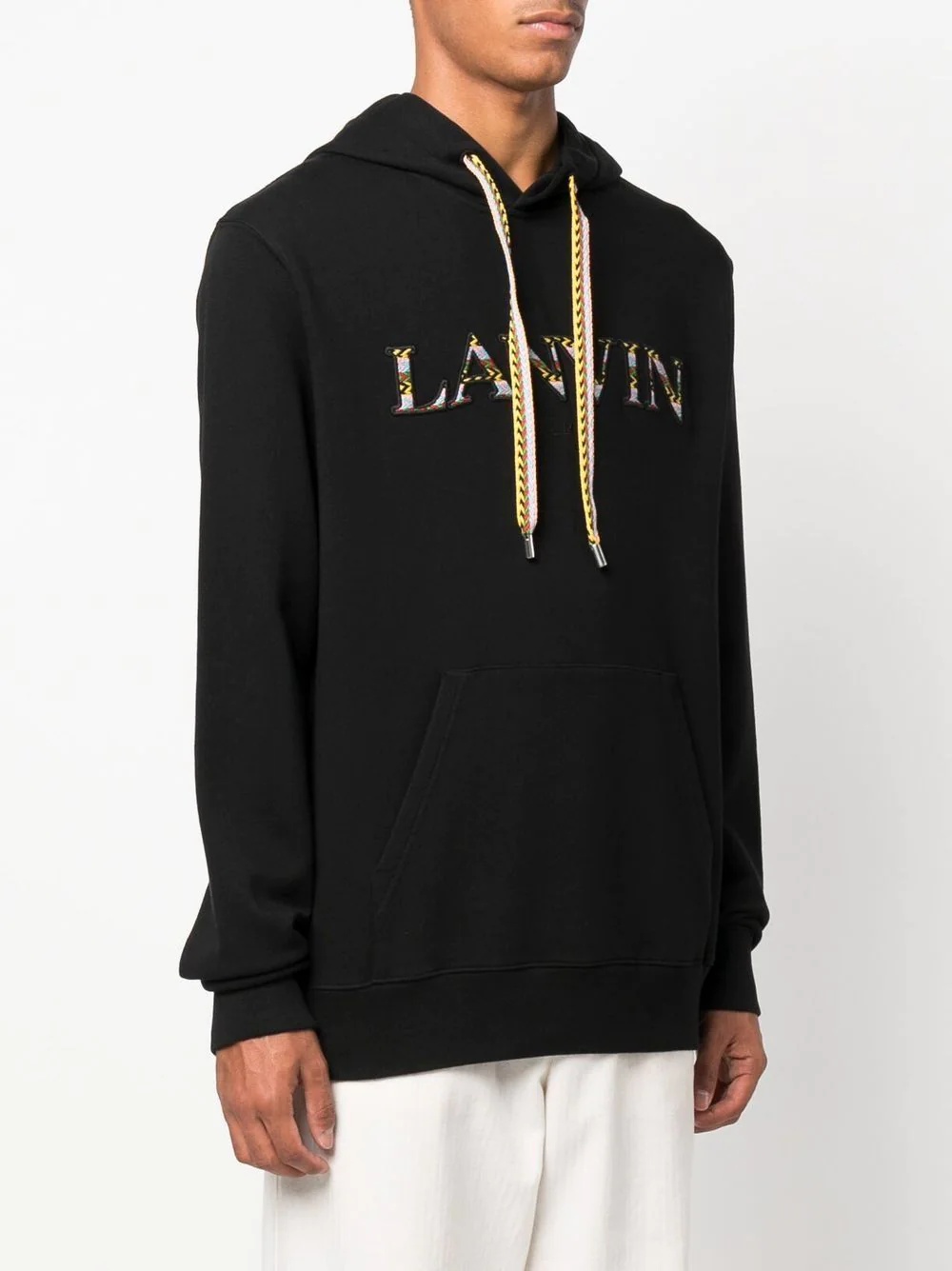 appliqué logo hoodie - 3