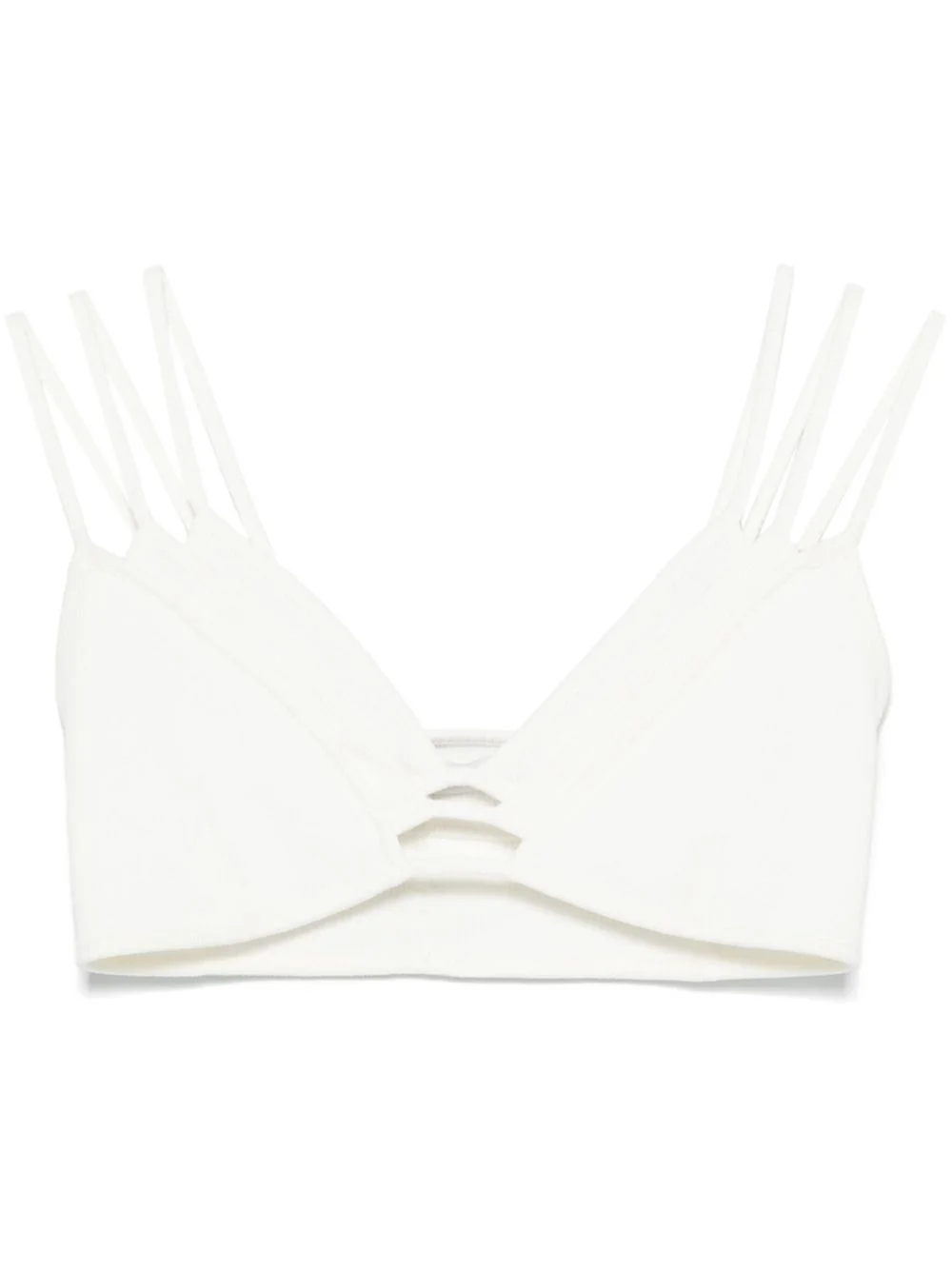 layered cropped top - 1