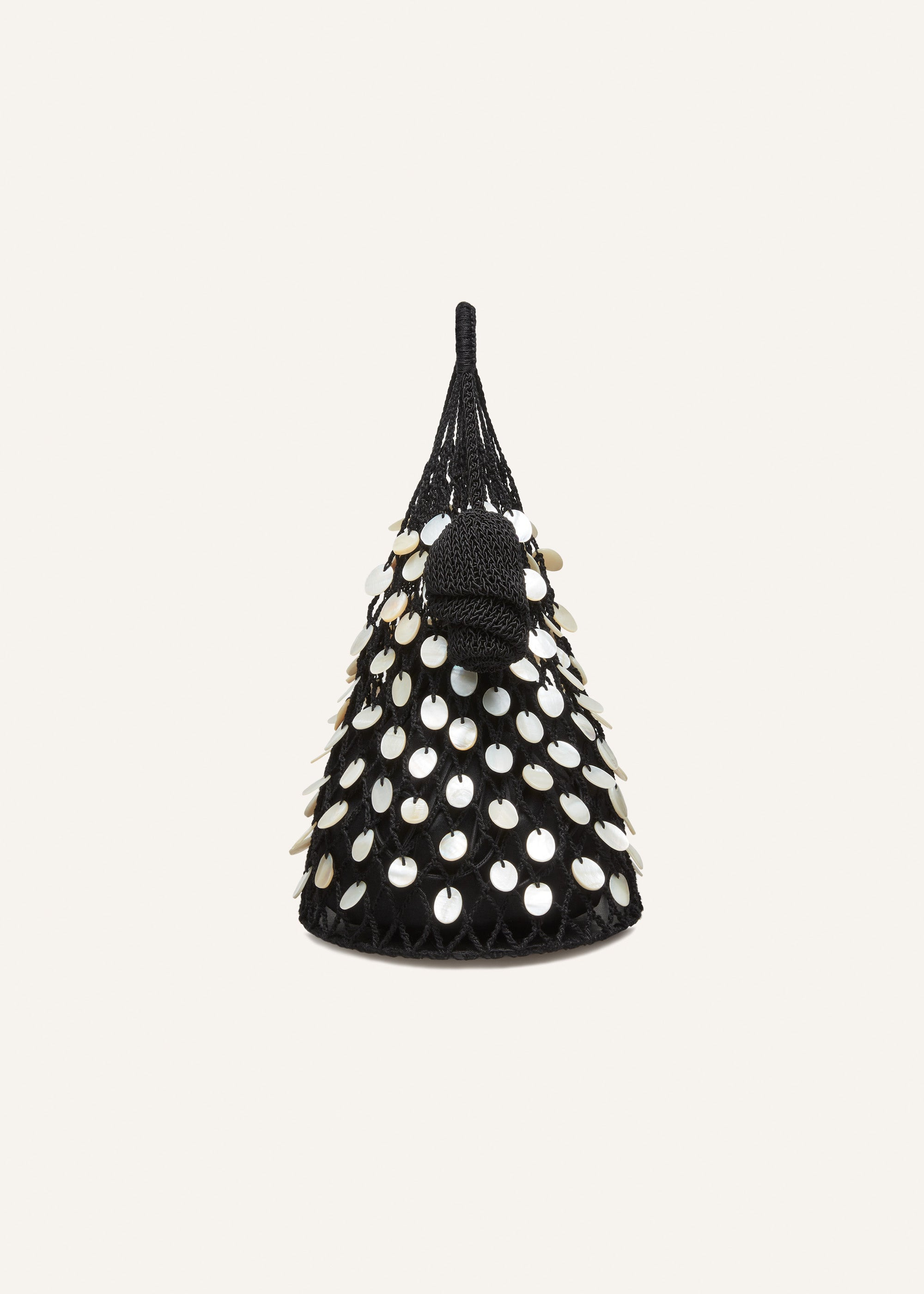 Small Devana bag in black with mother of pearl embellishment - 2
