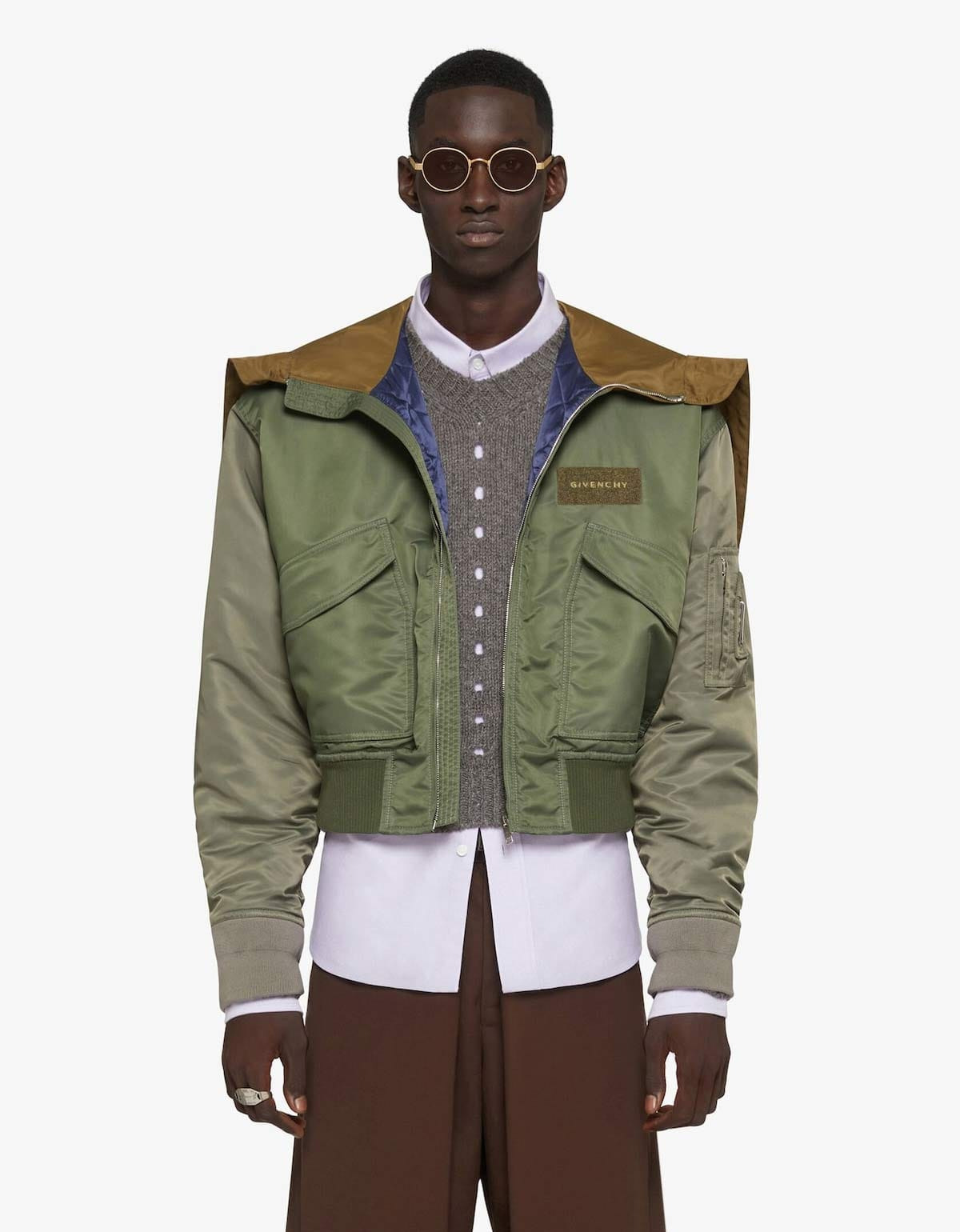 Givenchy Green Hooded Bomber Jacket - 2