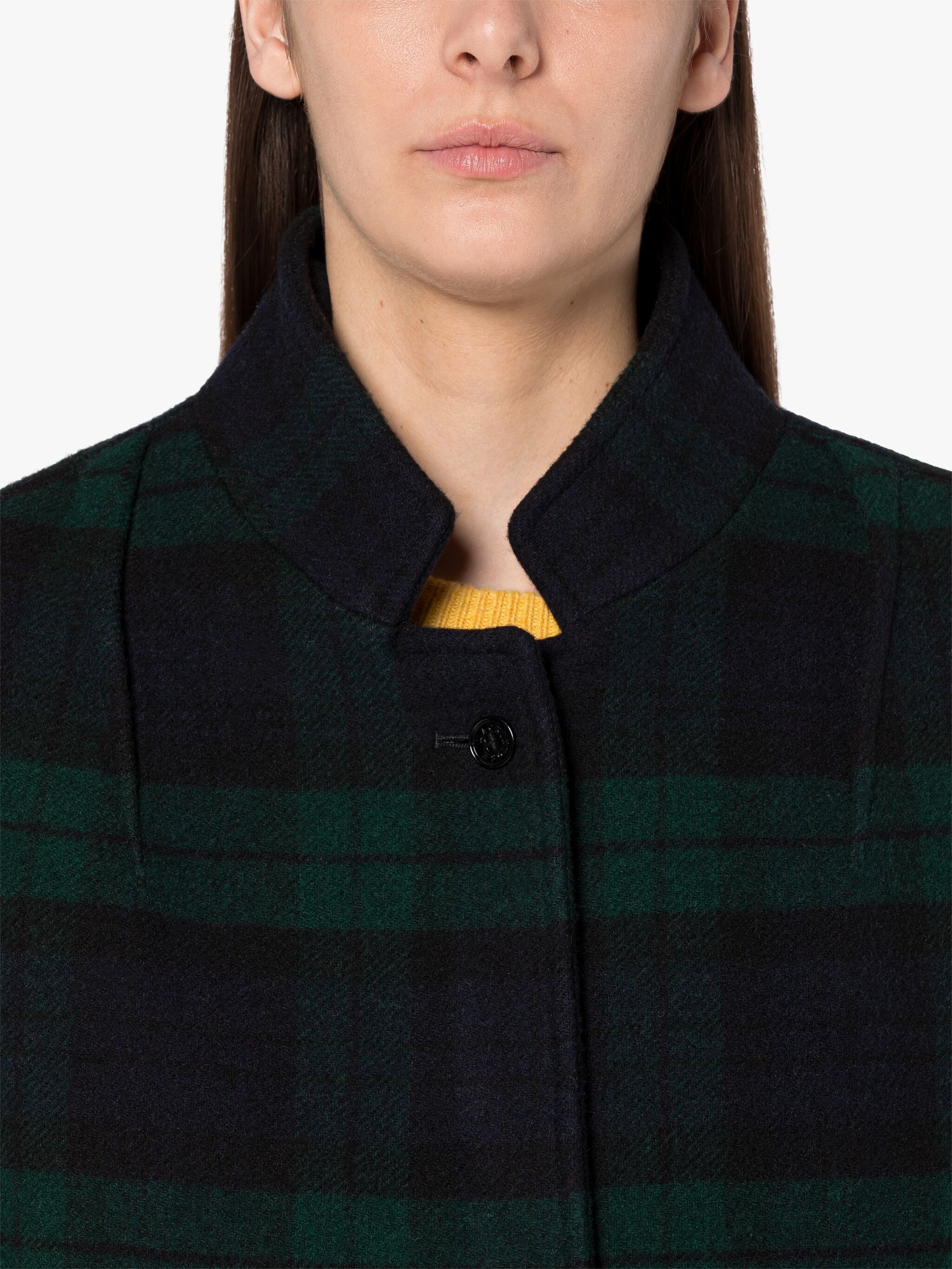 FREDDIE BLACK WATCH WOOL COCOON COAT - 5