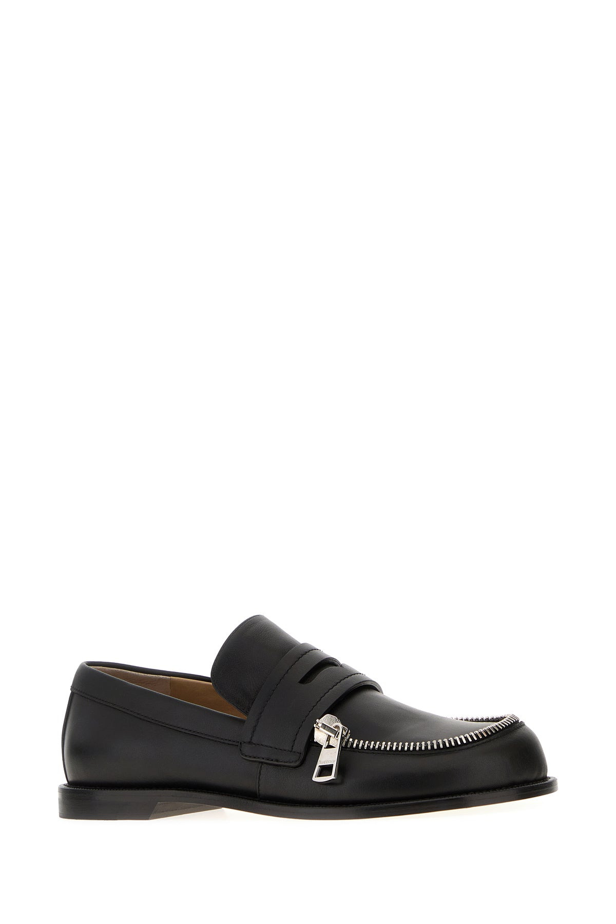 Black leather Biker loafers - 2