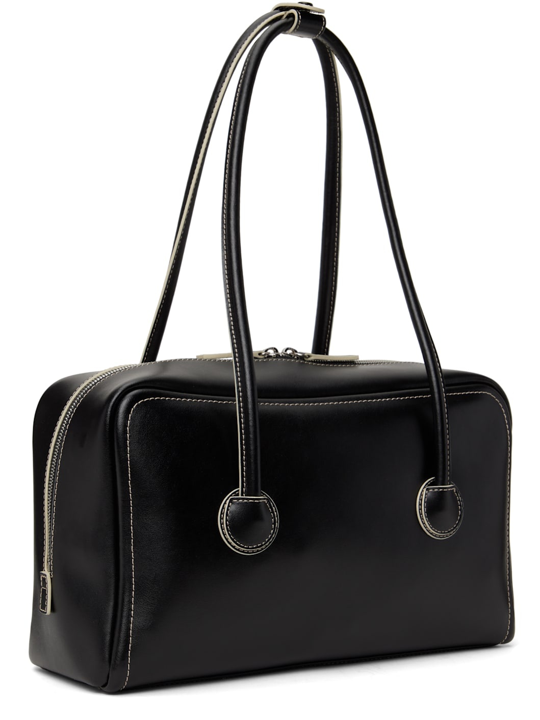 Black Soft Boston Bag - 3