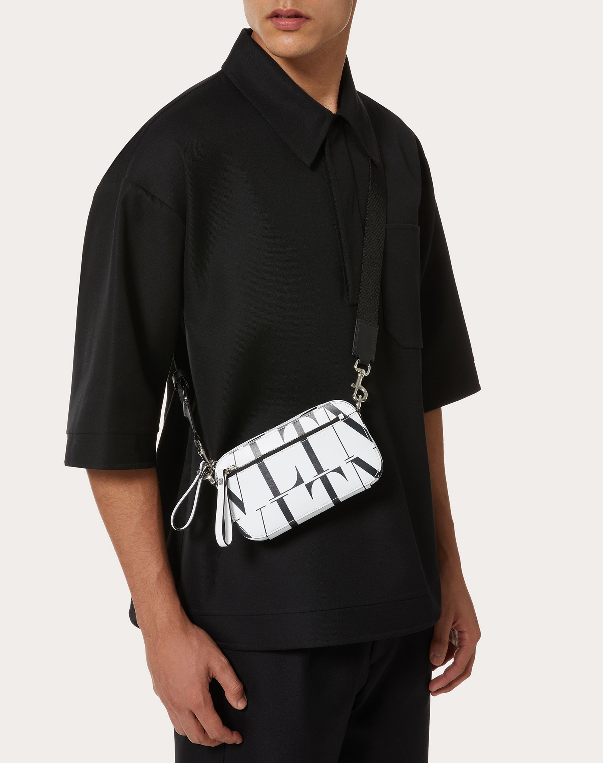 Small VLTN TIMES Leather Belt Bag - 6