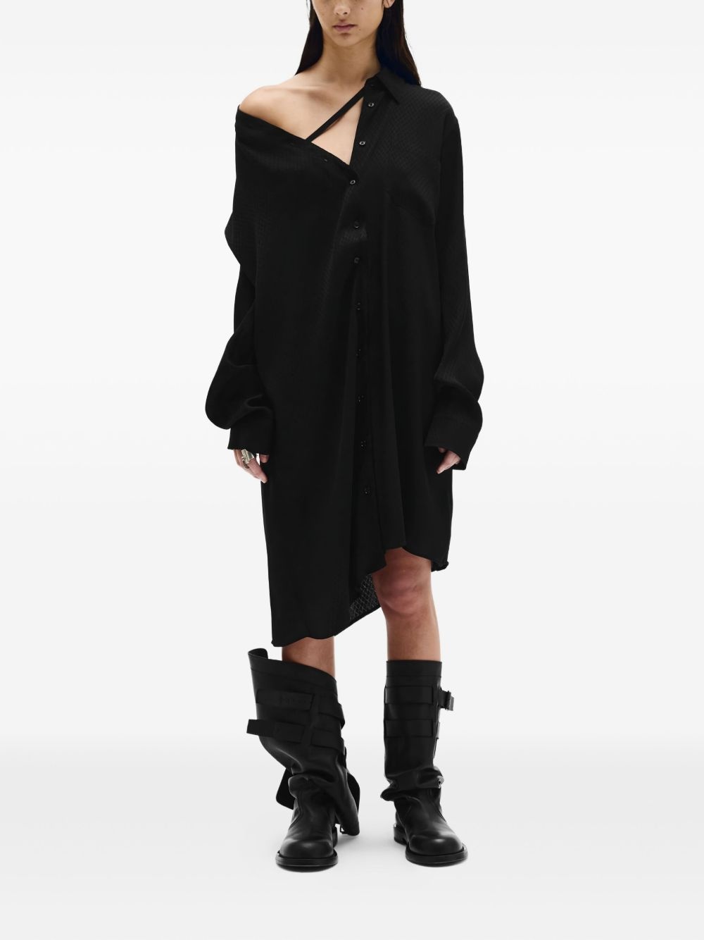 Halina drop-shoulder shirt dress - 2