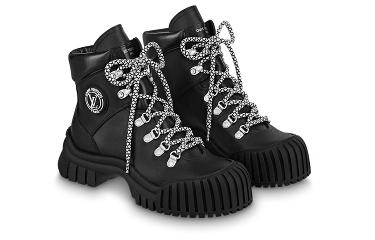 (WMNS) LOUIS VUITTON LV Ruby Flat Ranger Boots 'Black' 1AAM5U - 2