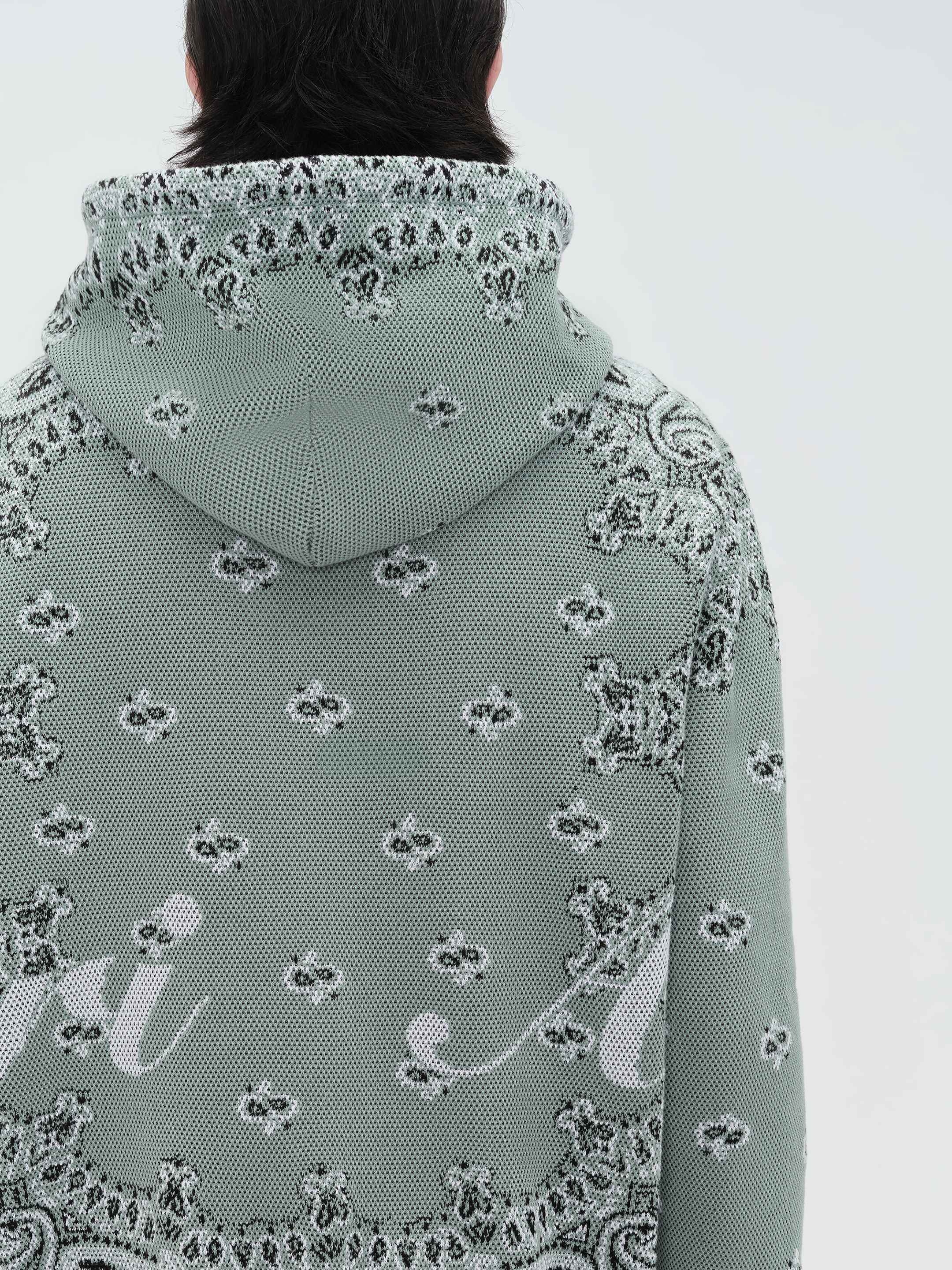 BANDANA KNIT HOODIE - 6