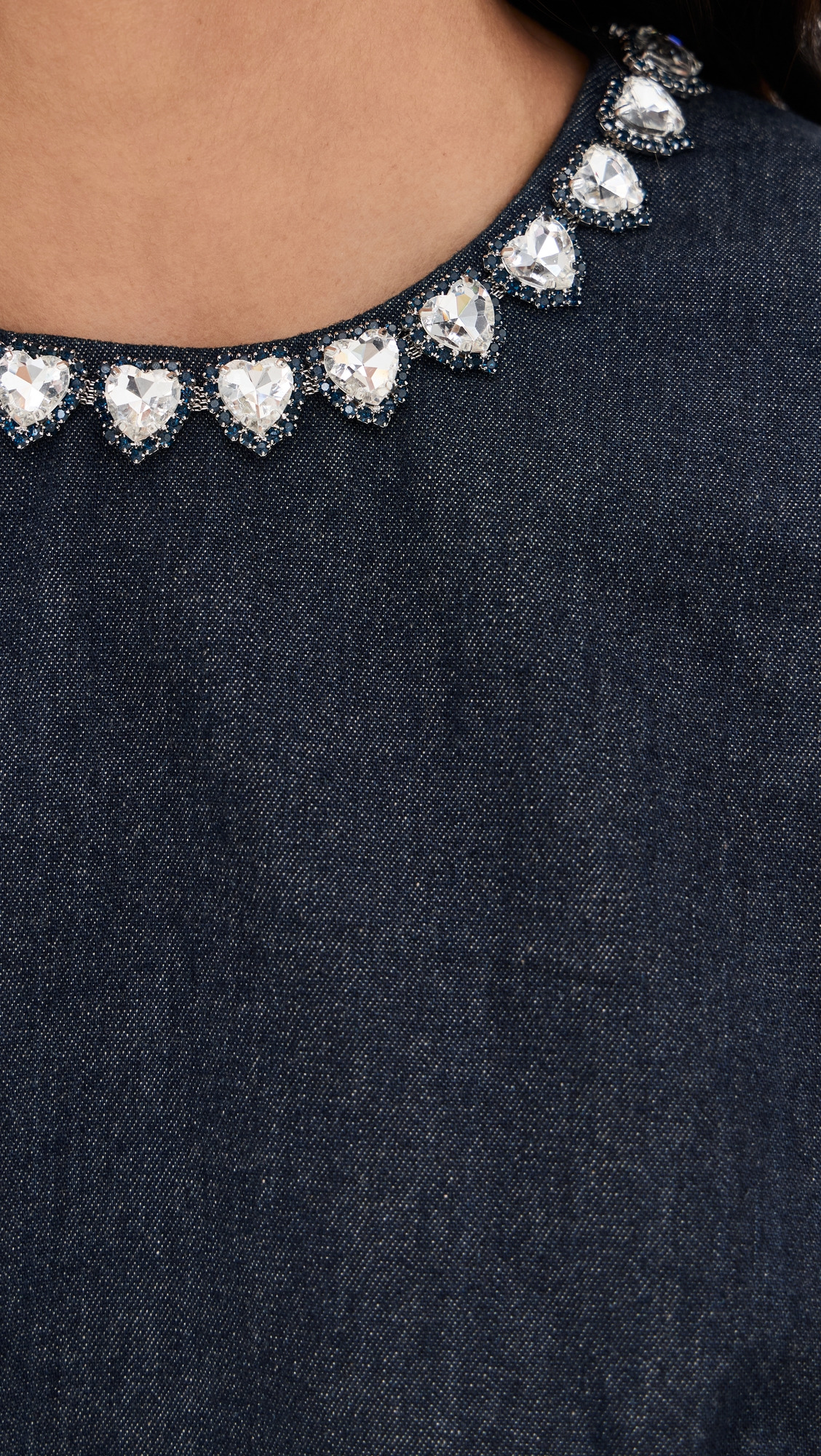 Embellished Denim Dress - 5