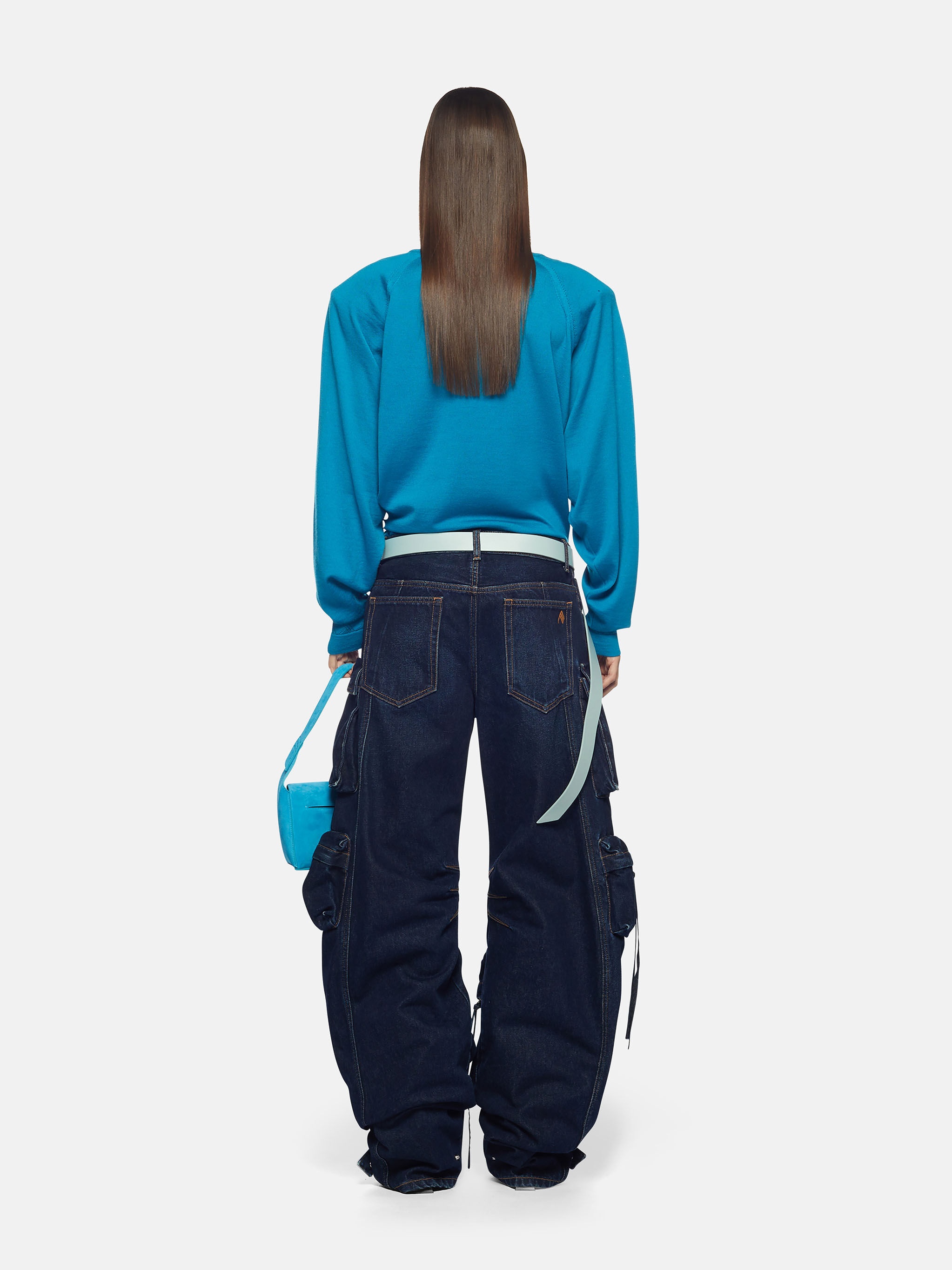 ''FERN'' DARK BLUE LONG PANTS - 3