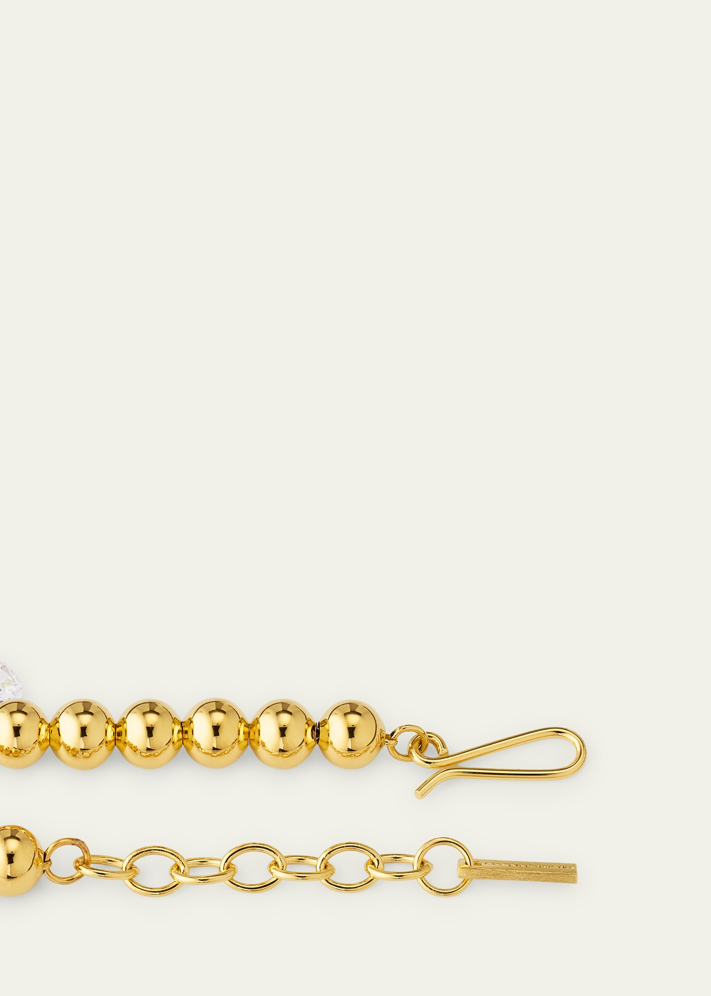 18K Gold Plated Recycled Silver Bracelet with Cubic Zirconia Droplets - 4