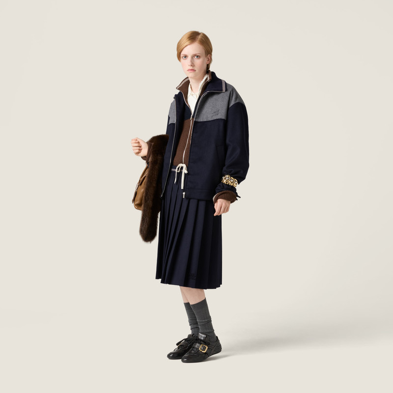 Miu Miu Velour midi-skirt outlook