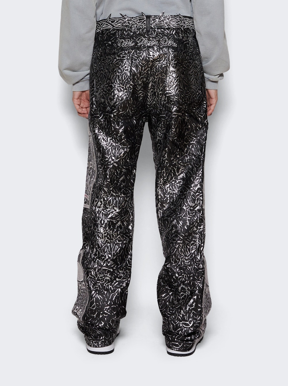 Foil Leather Pant Coal - 5