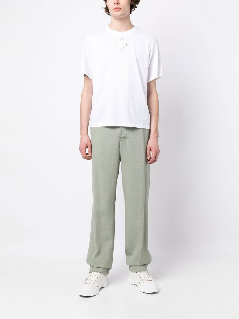 Craig Green eyelet-detail short-sleeve T-shirt outlook