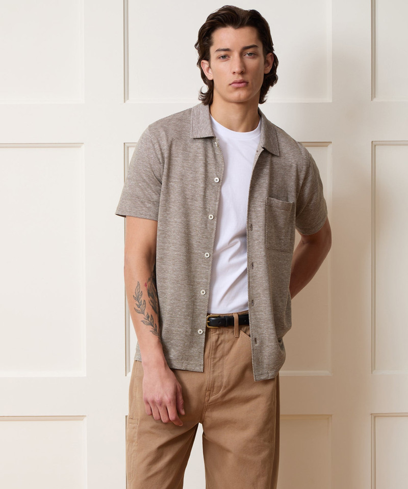 TODD SNYDER Cotton Jacquard Shirt outlook