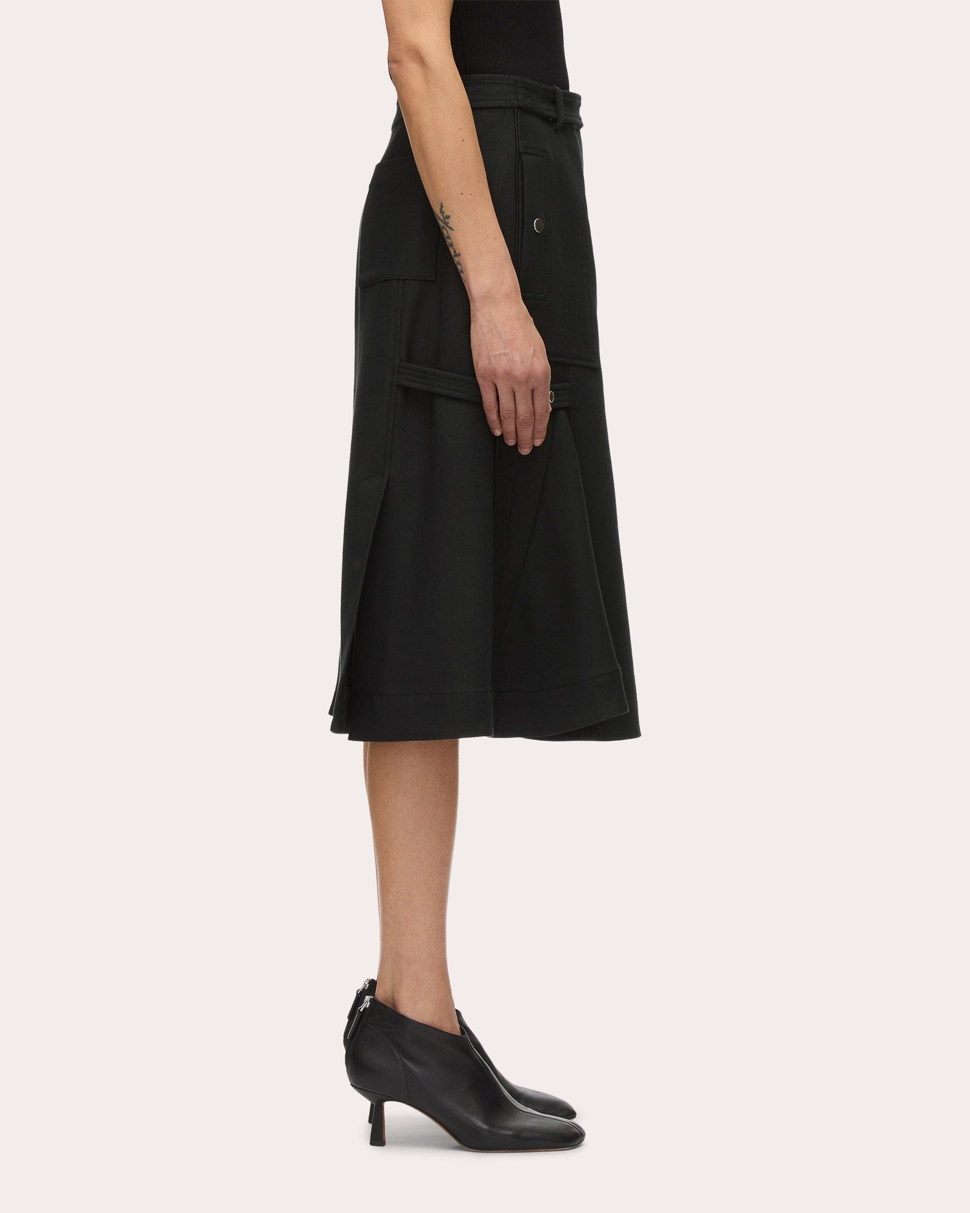 Embellished Cotton Twill Skirt - 3