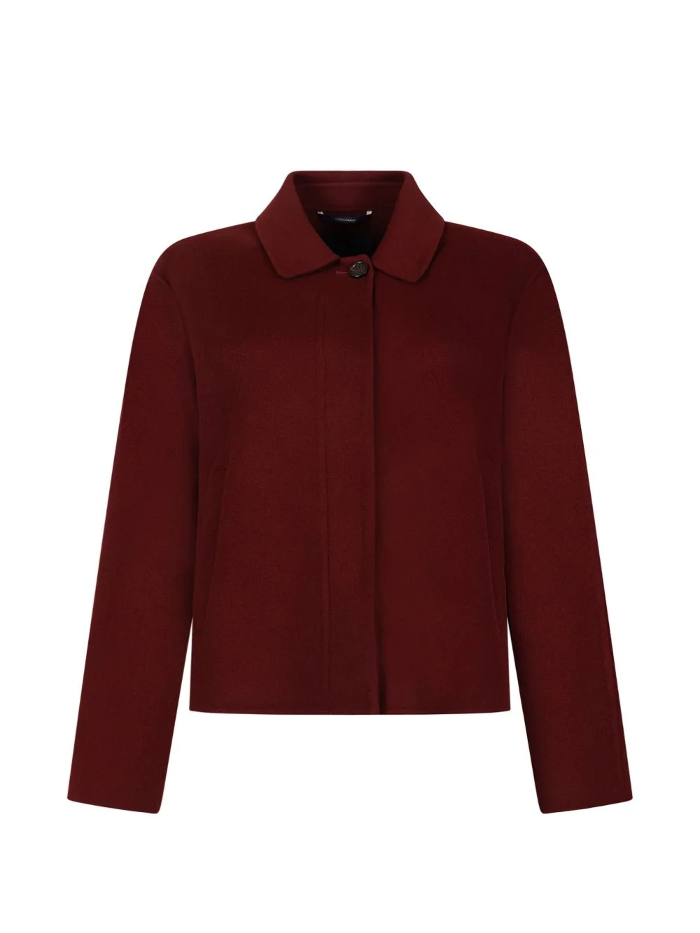 button-fastening collared jacket - 1
