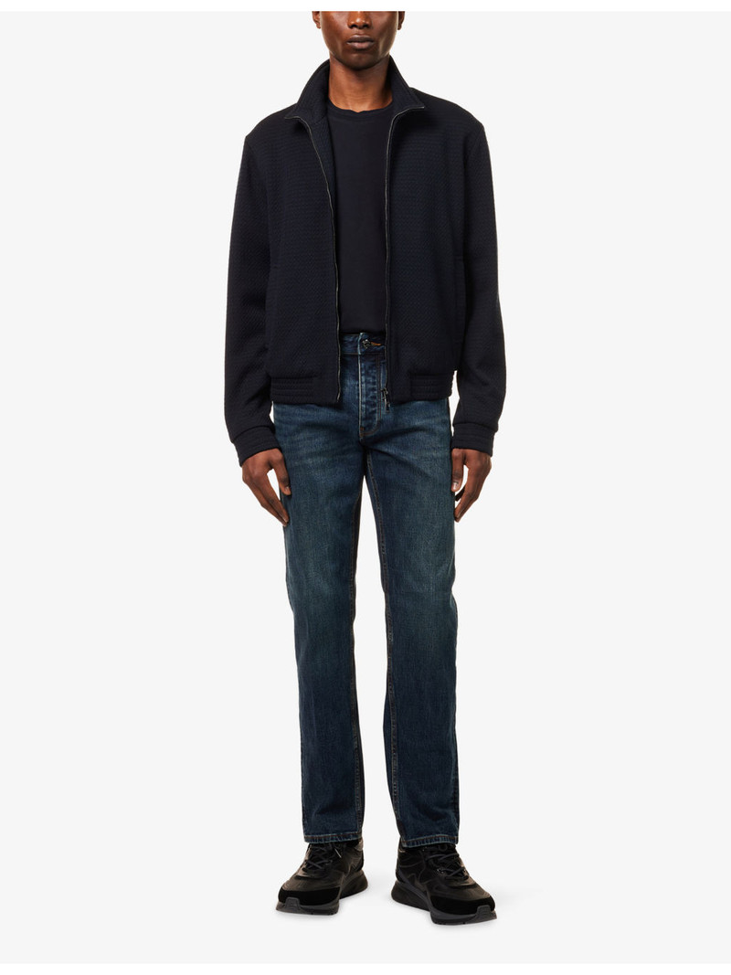EMPORIO ARMANI Slim-Fit Straight-Leg Denim Jeans outlook