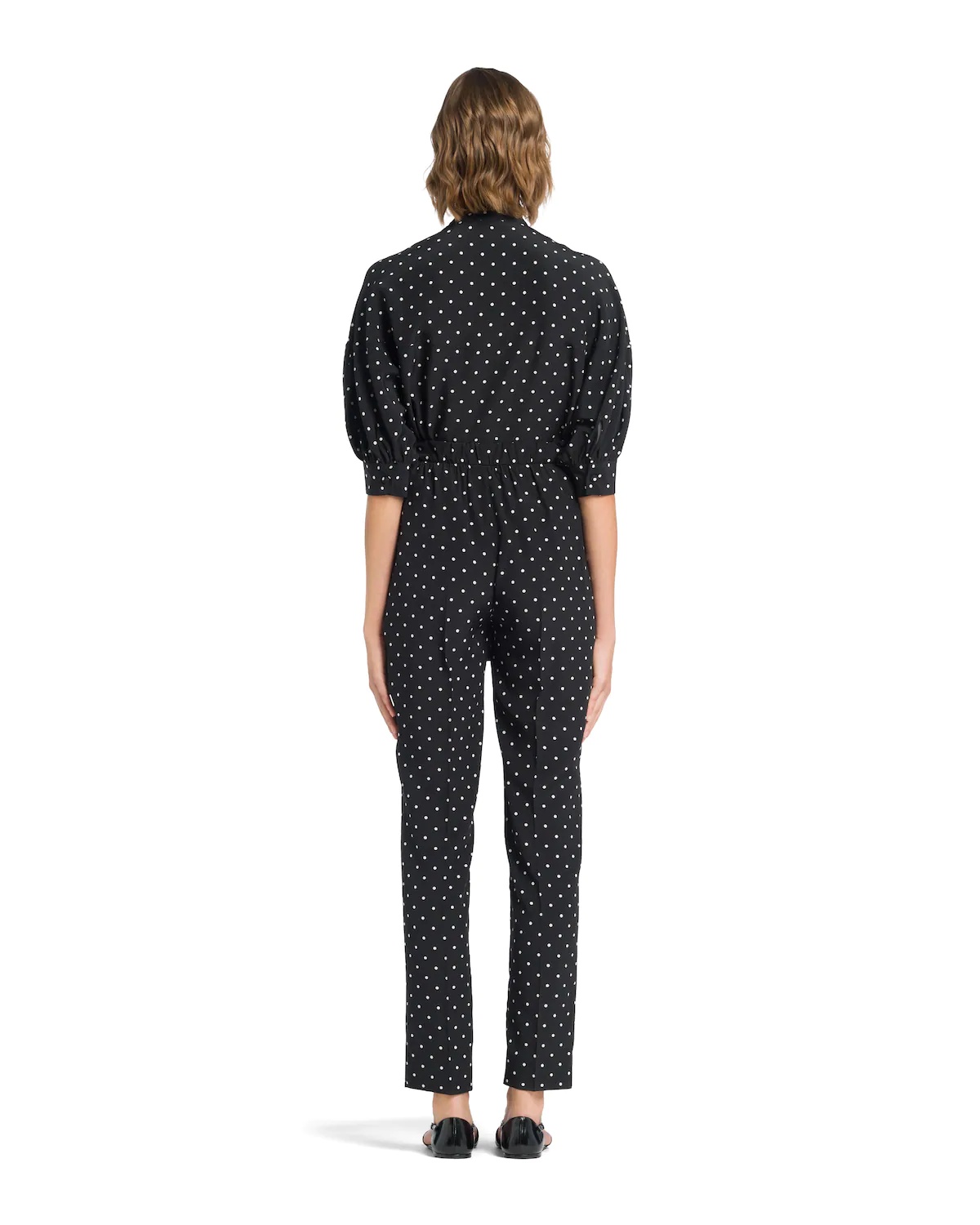 Printed crêpe de Chine pants - 4