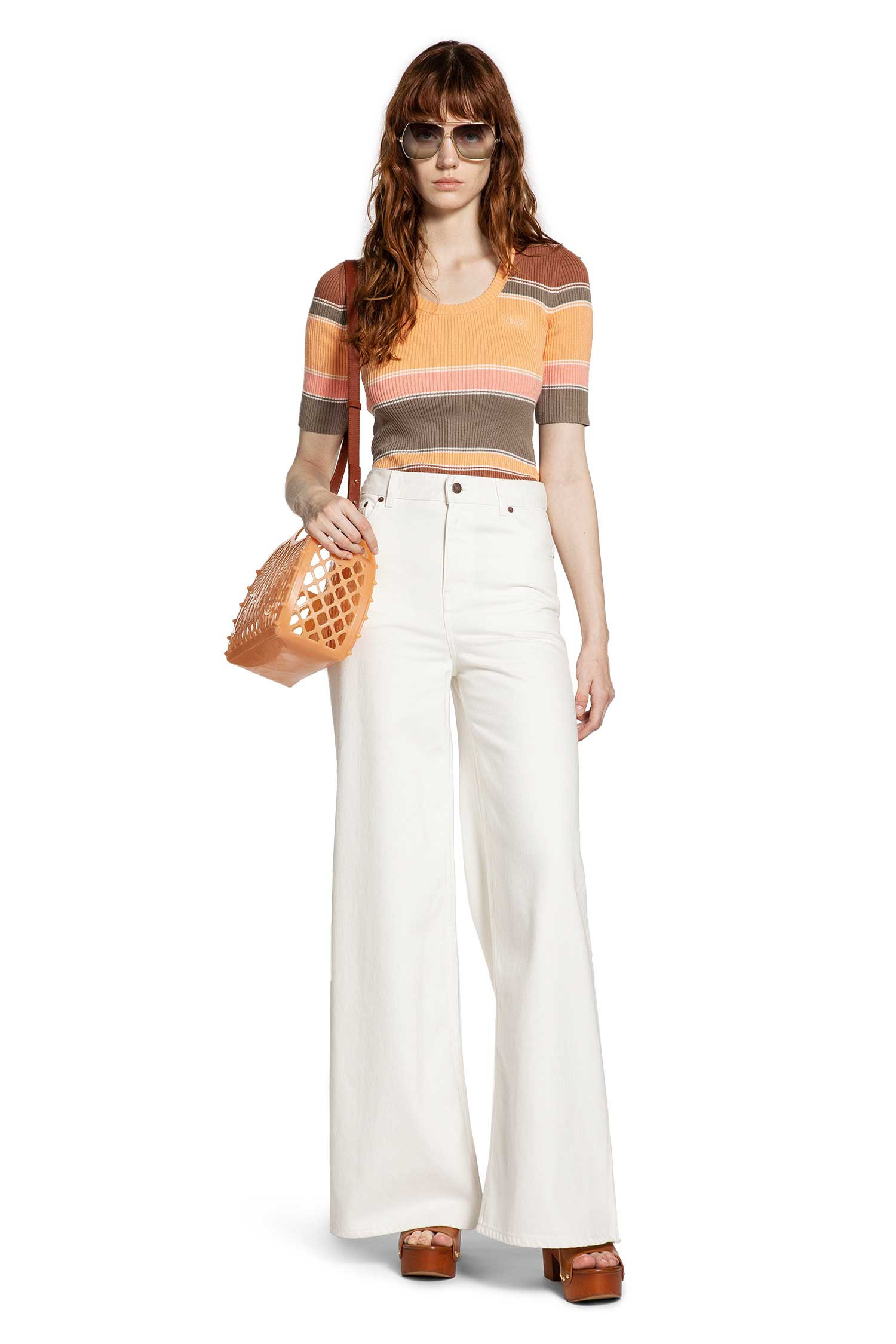 Striped Ribbed-knit Top - 6