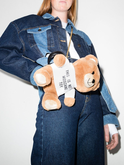 Moschino furry bear shoulder bag outlook