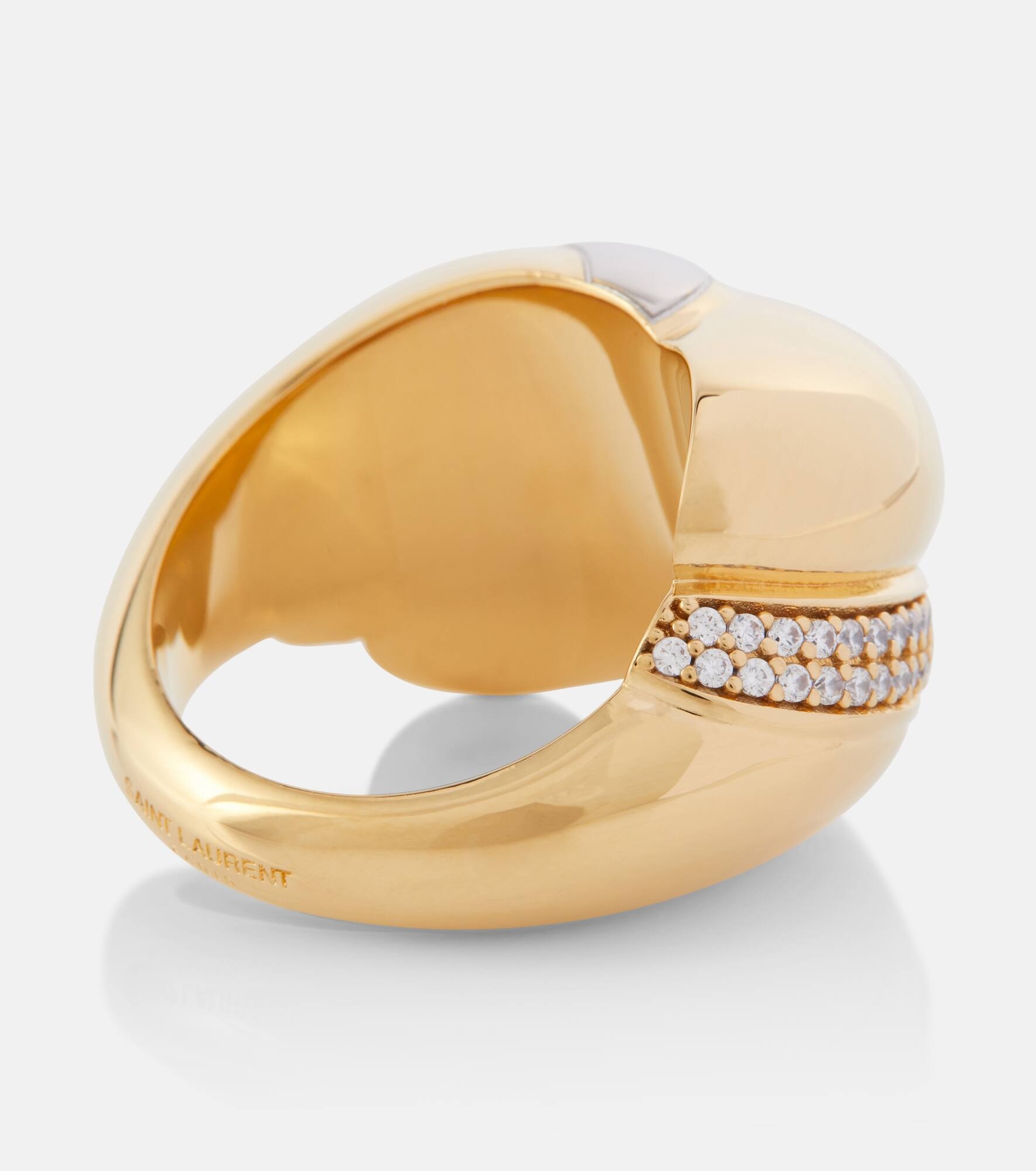 Whirlwind crystal-embellished ring - 4