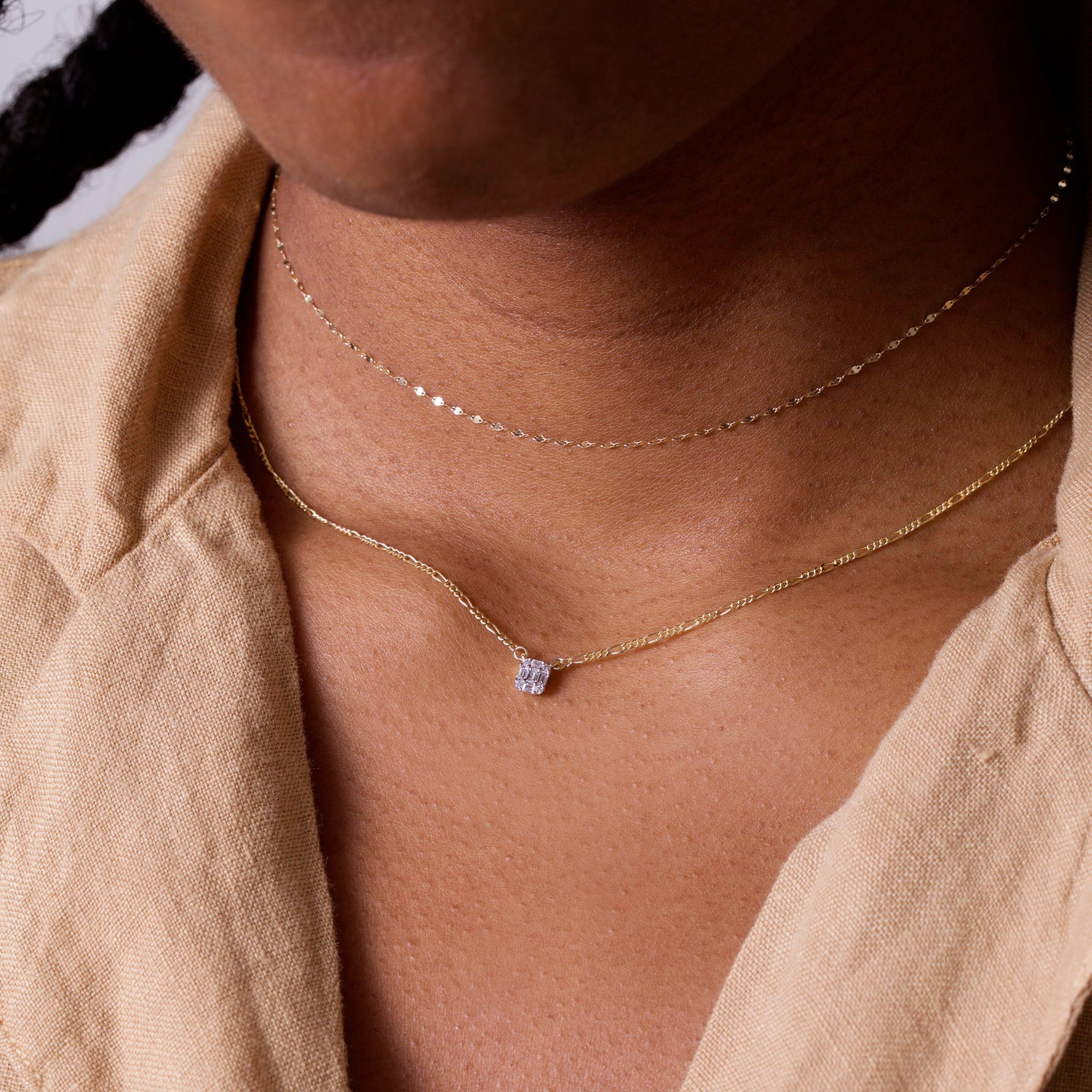 Tiny Shield of Strength Necklace - 3