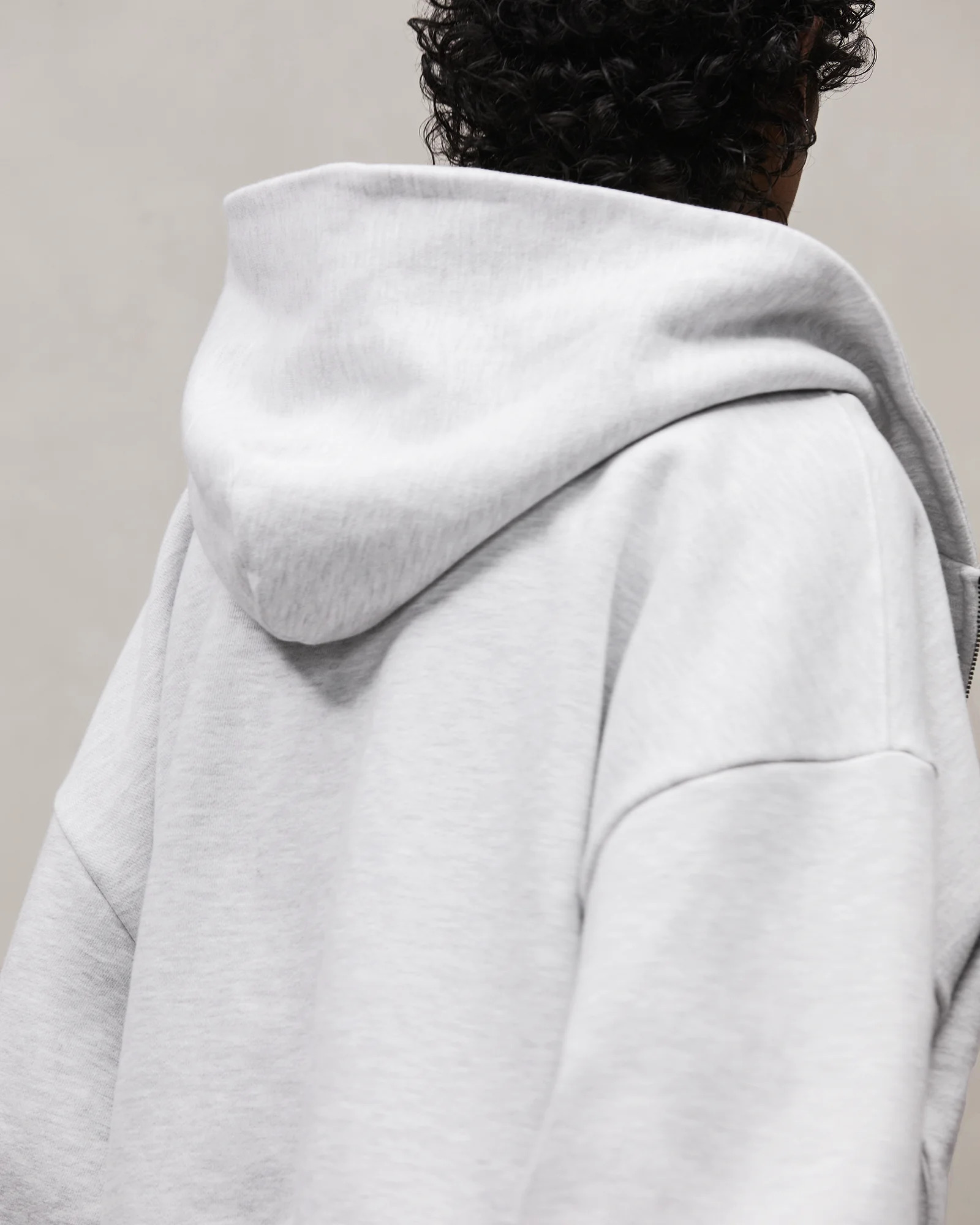 THERMAL HOOD HEATHER GREY - 4